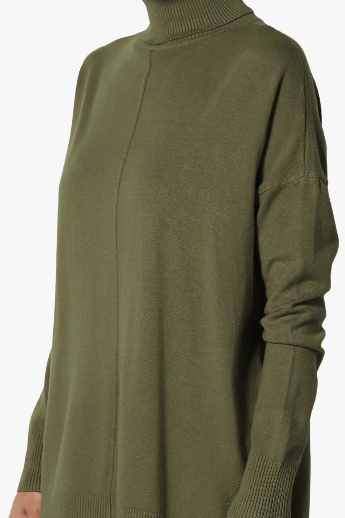 Henley Turtle Neck Knit Sweater