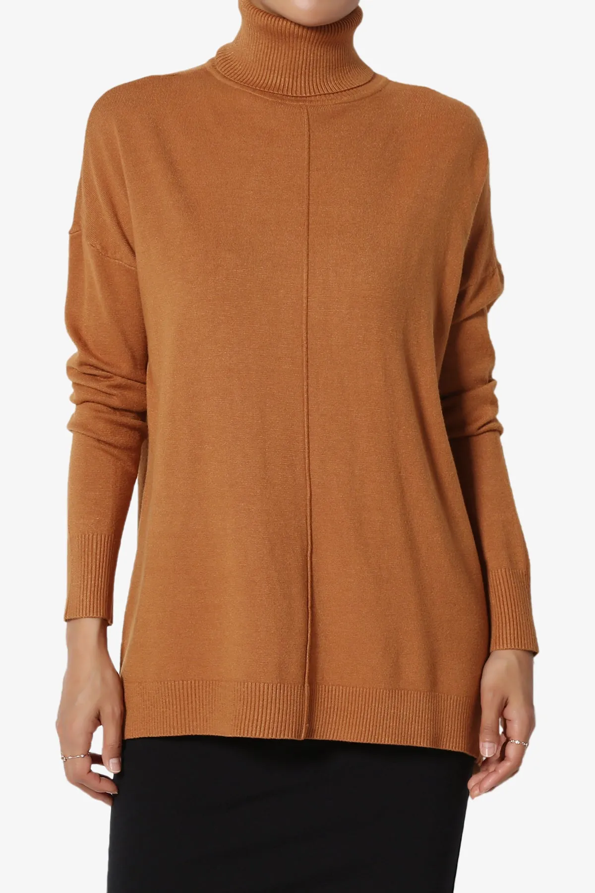 Henley Turtle Neck Knit Sweater