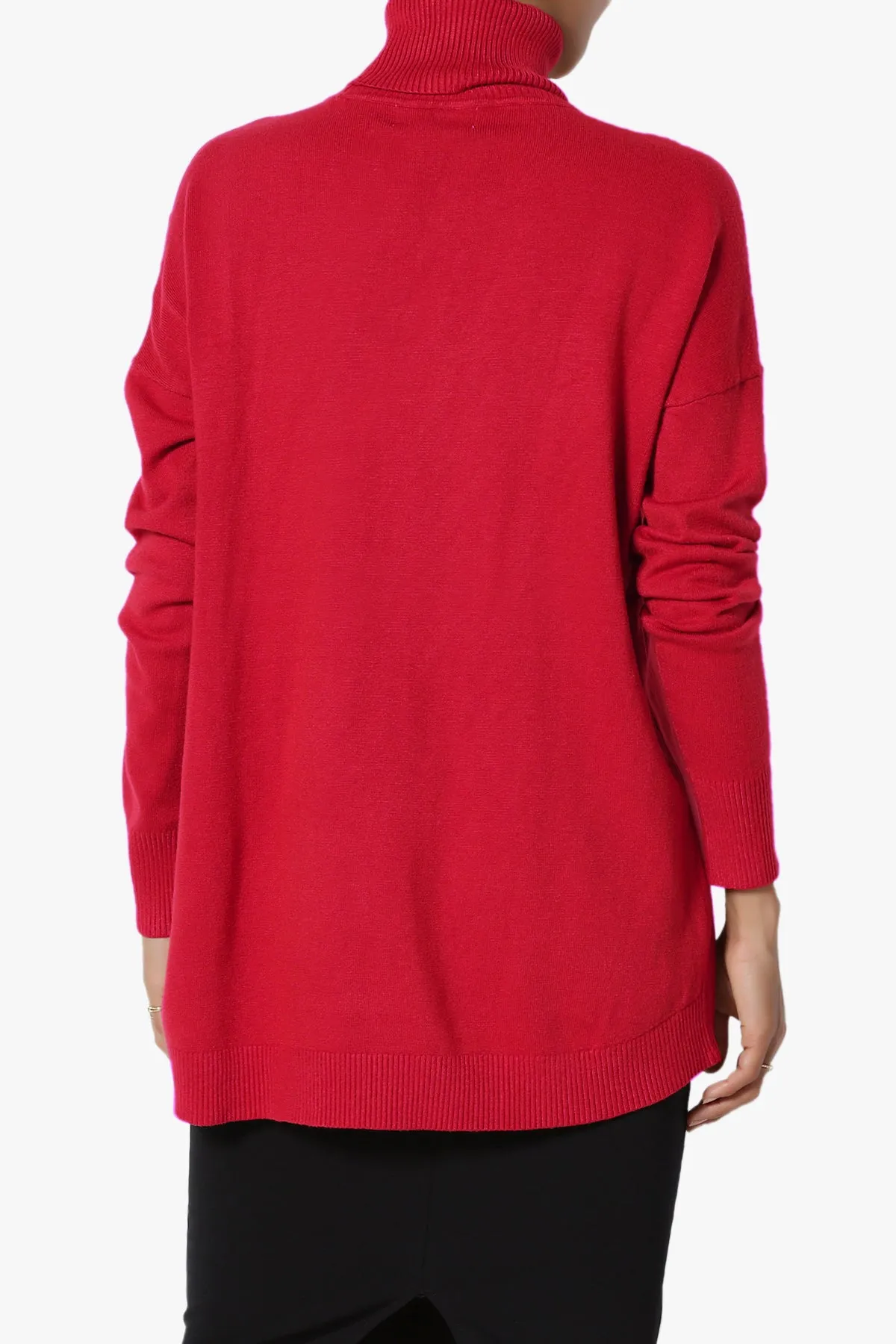 Henley Turtle Neck Knit Sweater