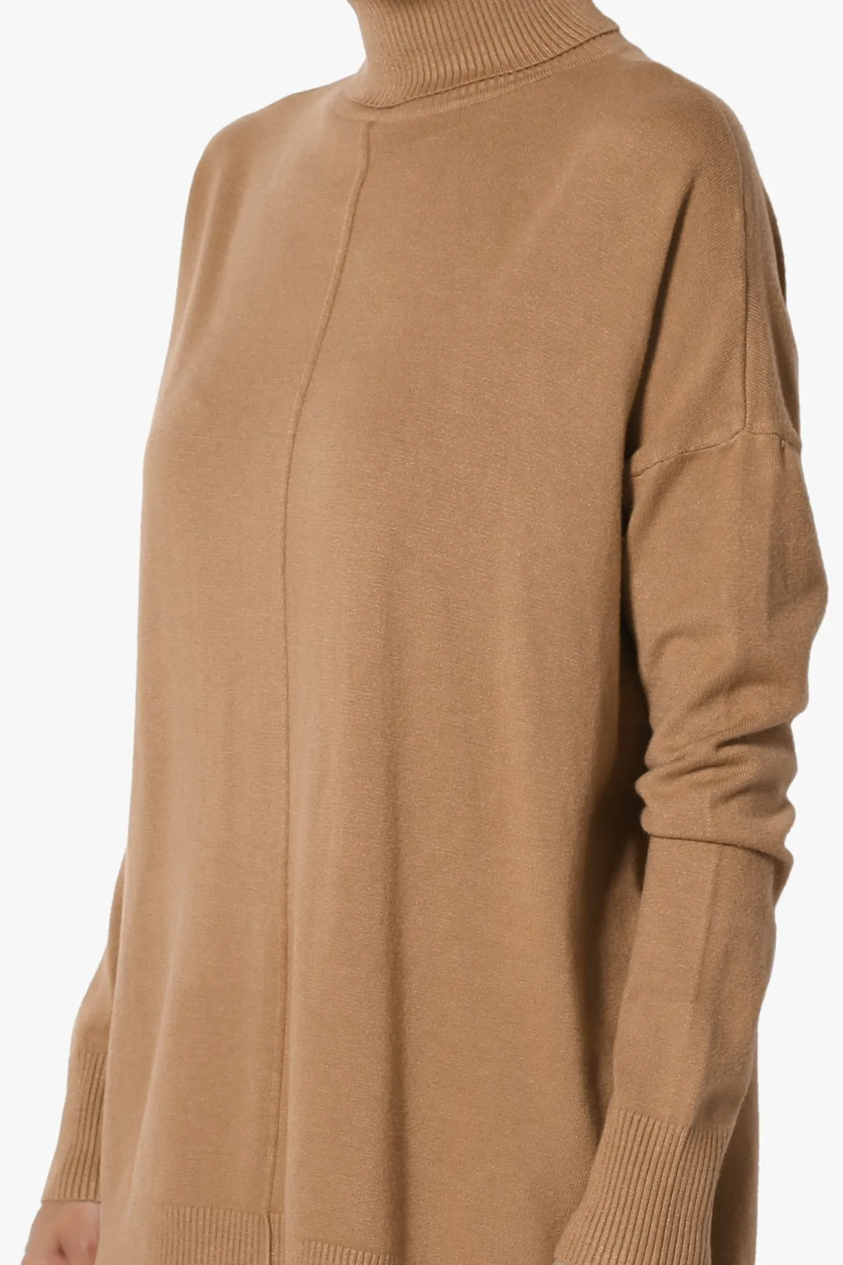 Henley Turtle Neck Knit Sweater