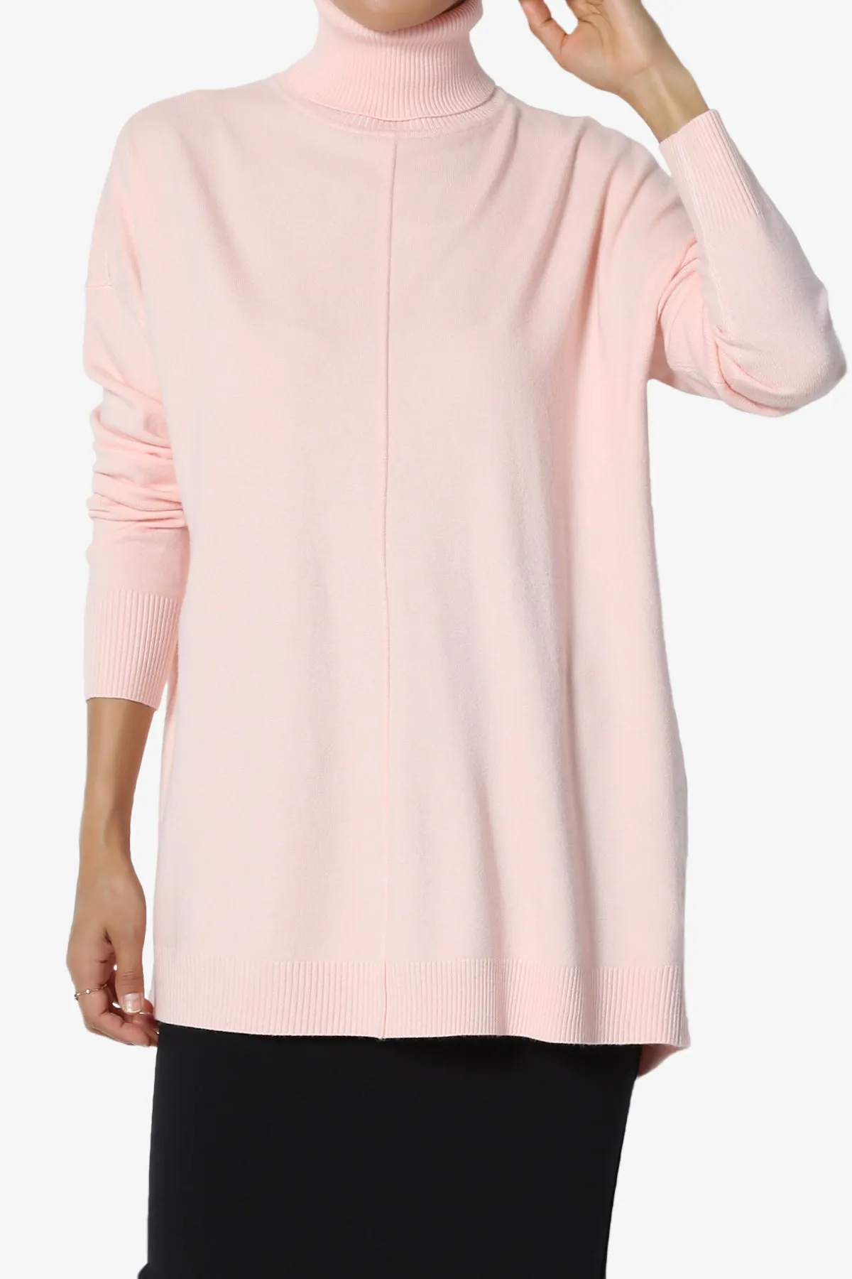 Henley Turtle Neck Knit Sweater