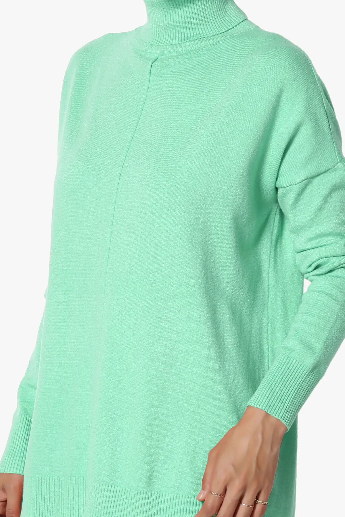 Henley Turtle Neck Knit Sweater