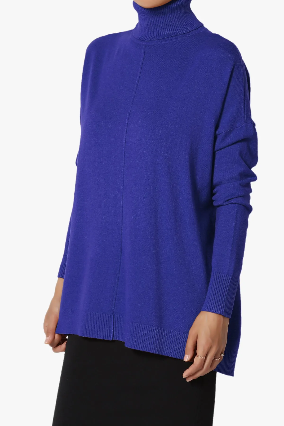 Henley Turtle Neck Knit Sweater