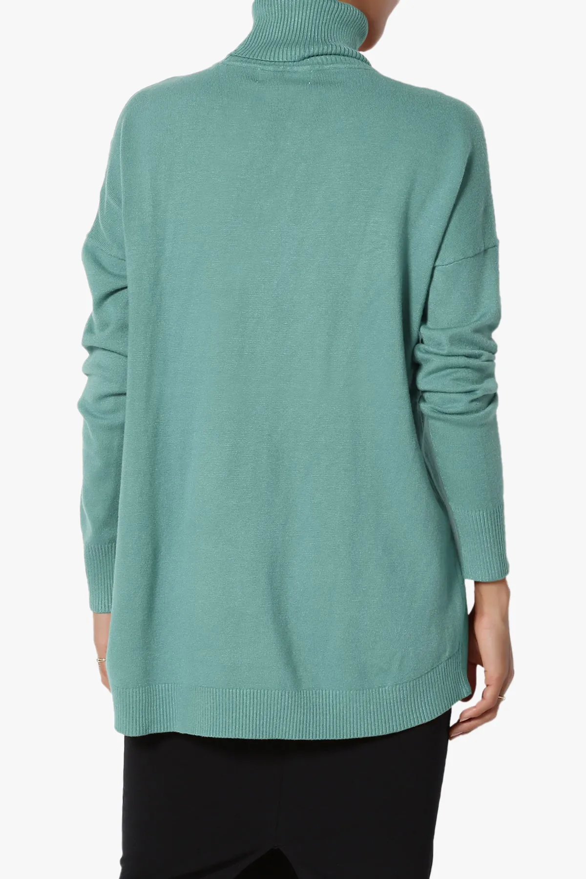 Henley Turtle Neck Knit Sweater