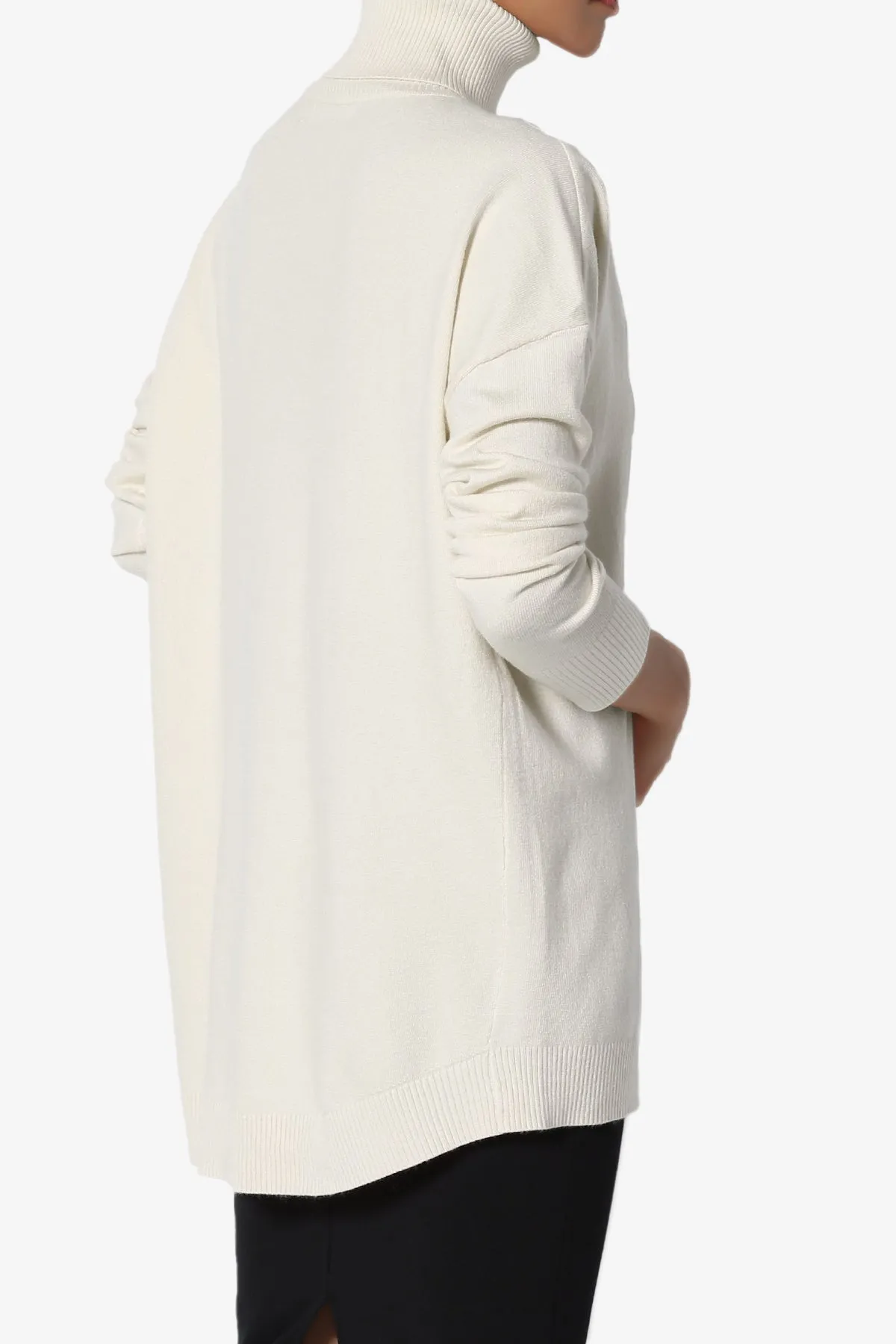 Henley Turtle Neck Knit Sweater