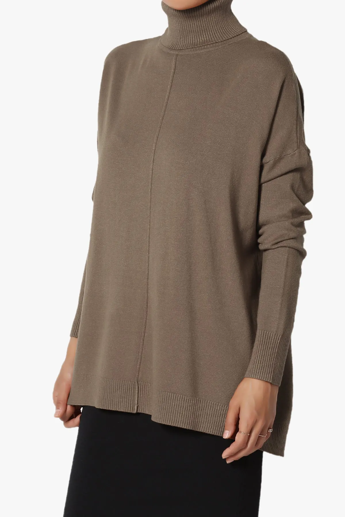 Henley Turtle Neck Knit Sweater
