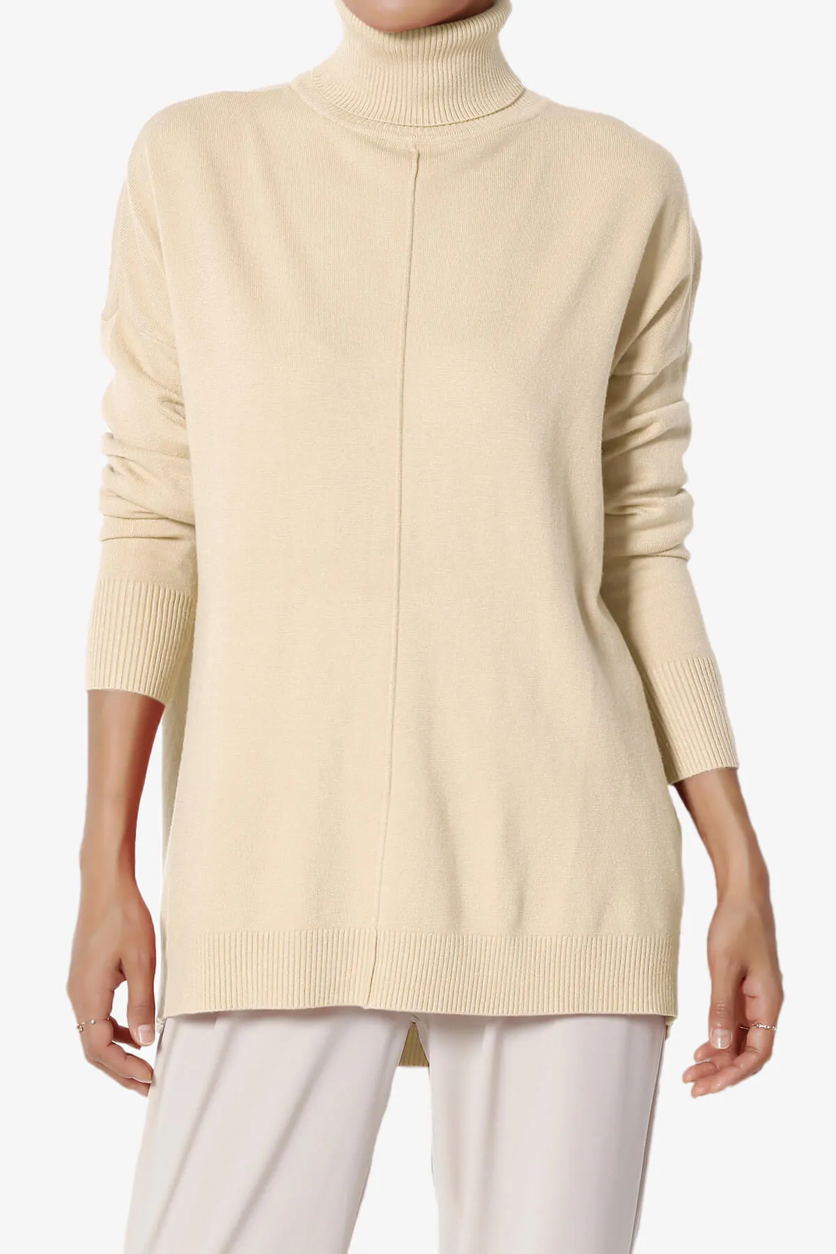 Henley Turtle Neck Knit Sweater