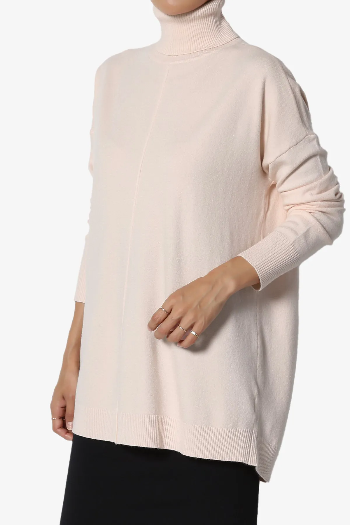 Henley Turtle Neck Knit Sweater