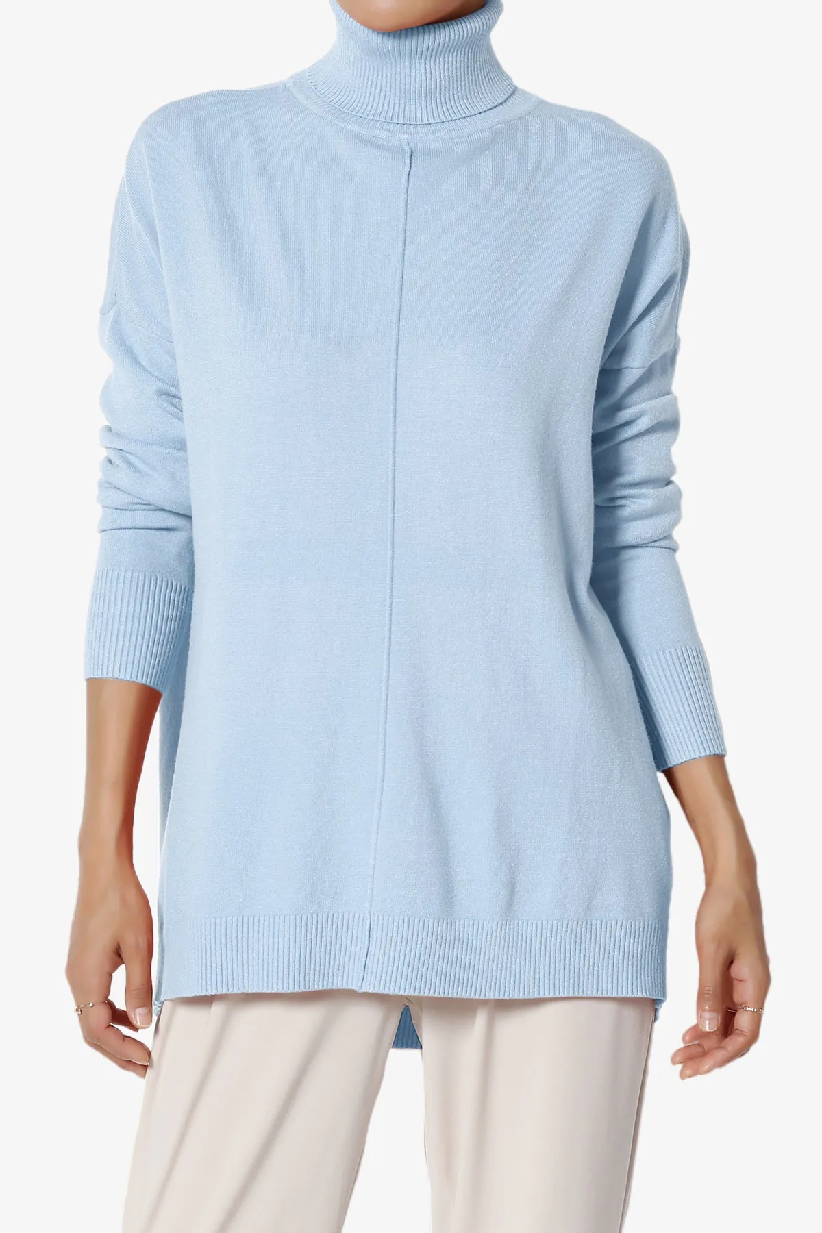 Henley Turtle Neck Knit Sweater