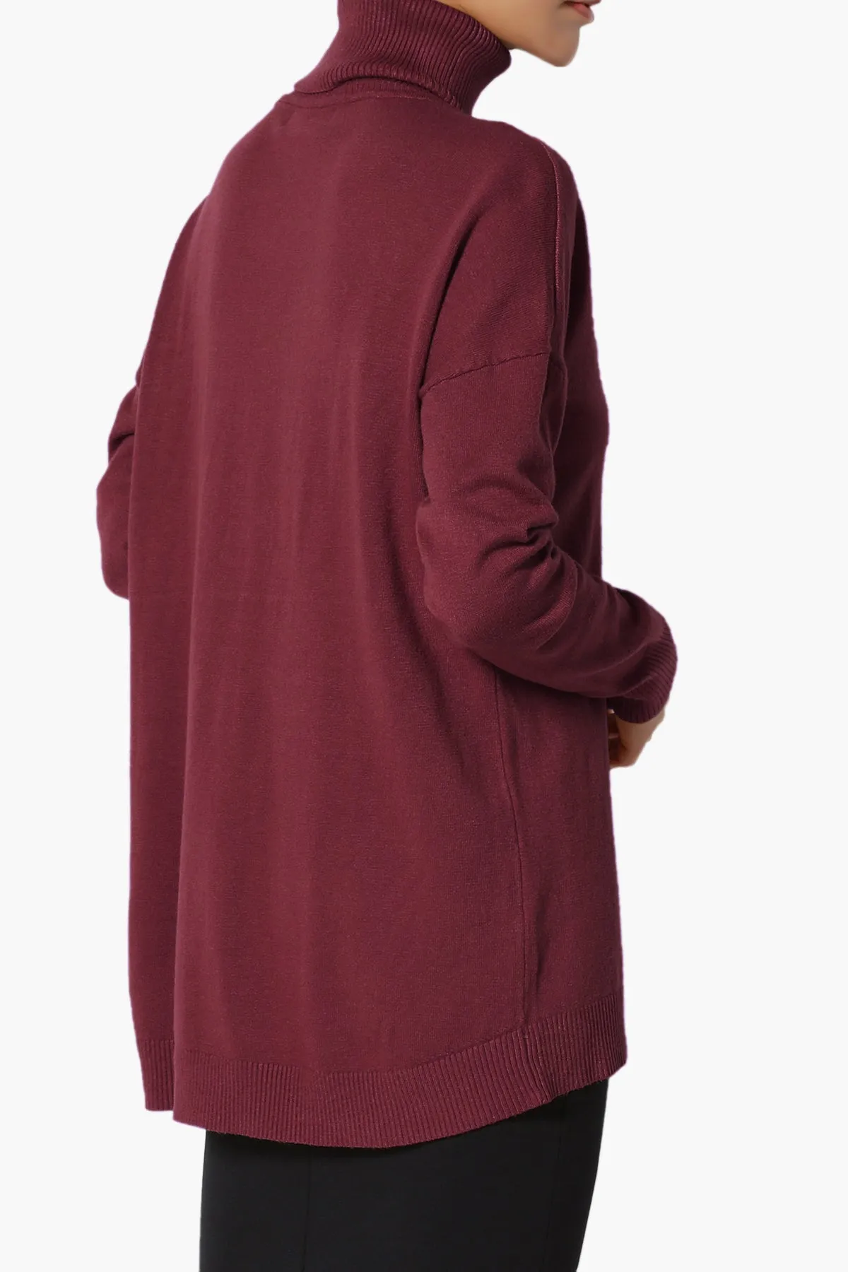 Henley Turtle Neck Knit Sweater