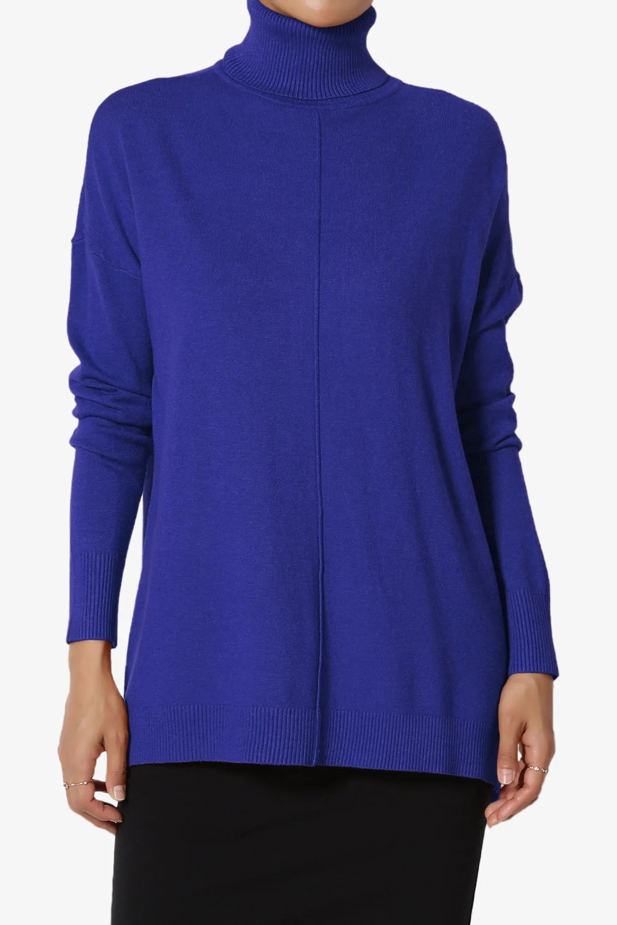 Henley Turtle Neck Knit Sweater