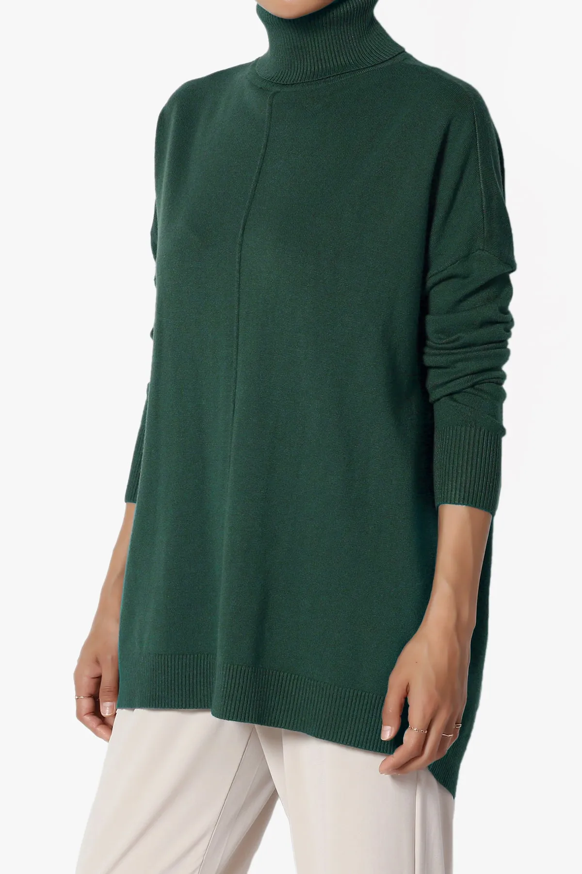 Henley Turtle Neck Knit Sweater
