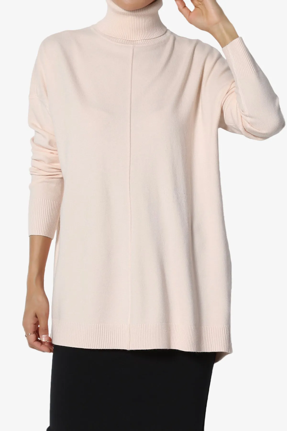 Henley Turtle Neck Knit Sweater