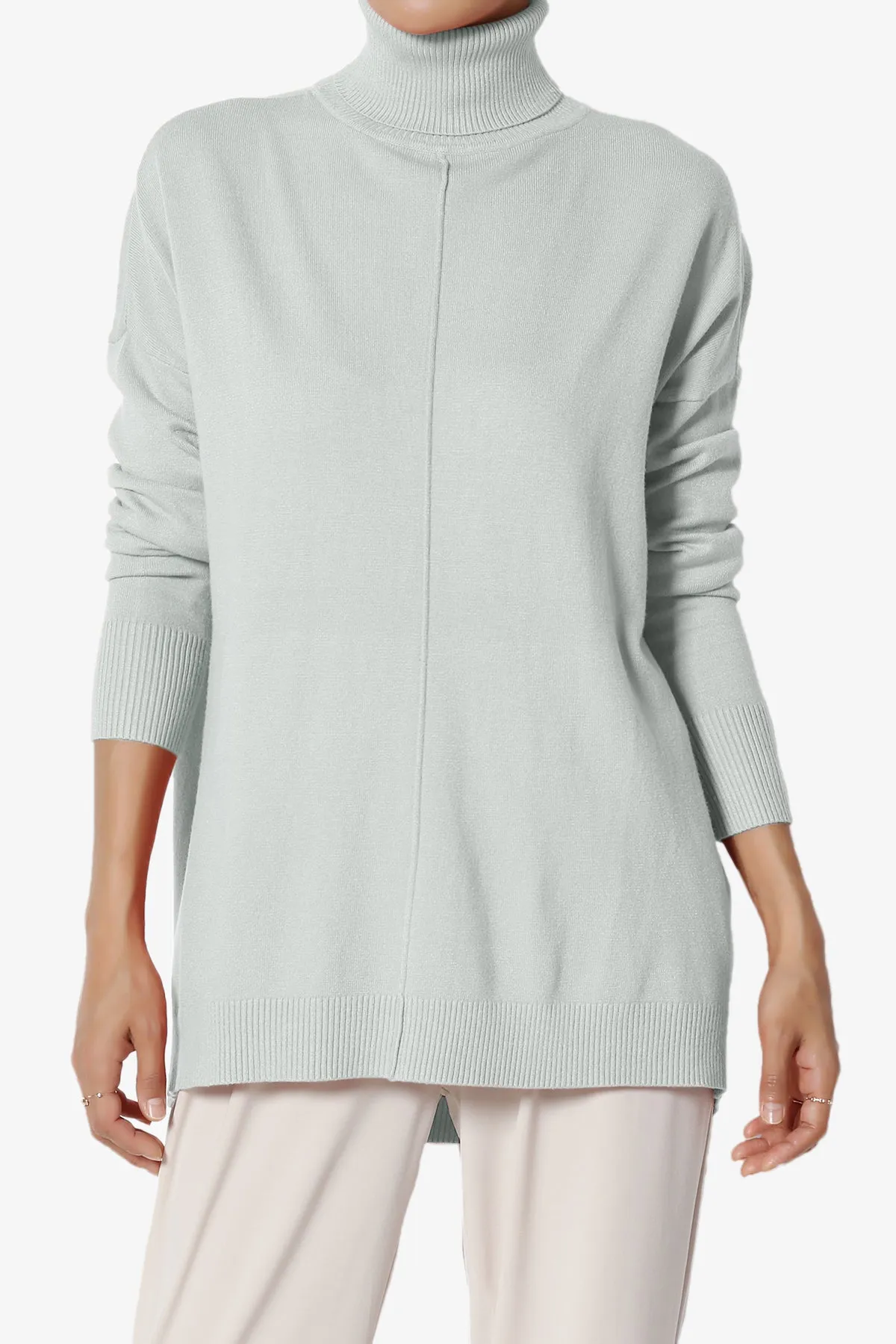 Henley Turtle Neck Knit Sweater