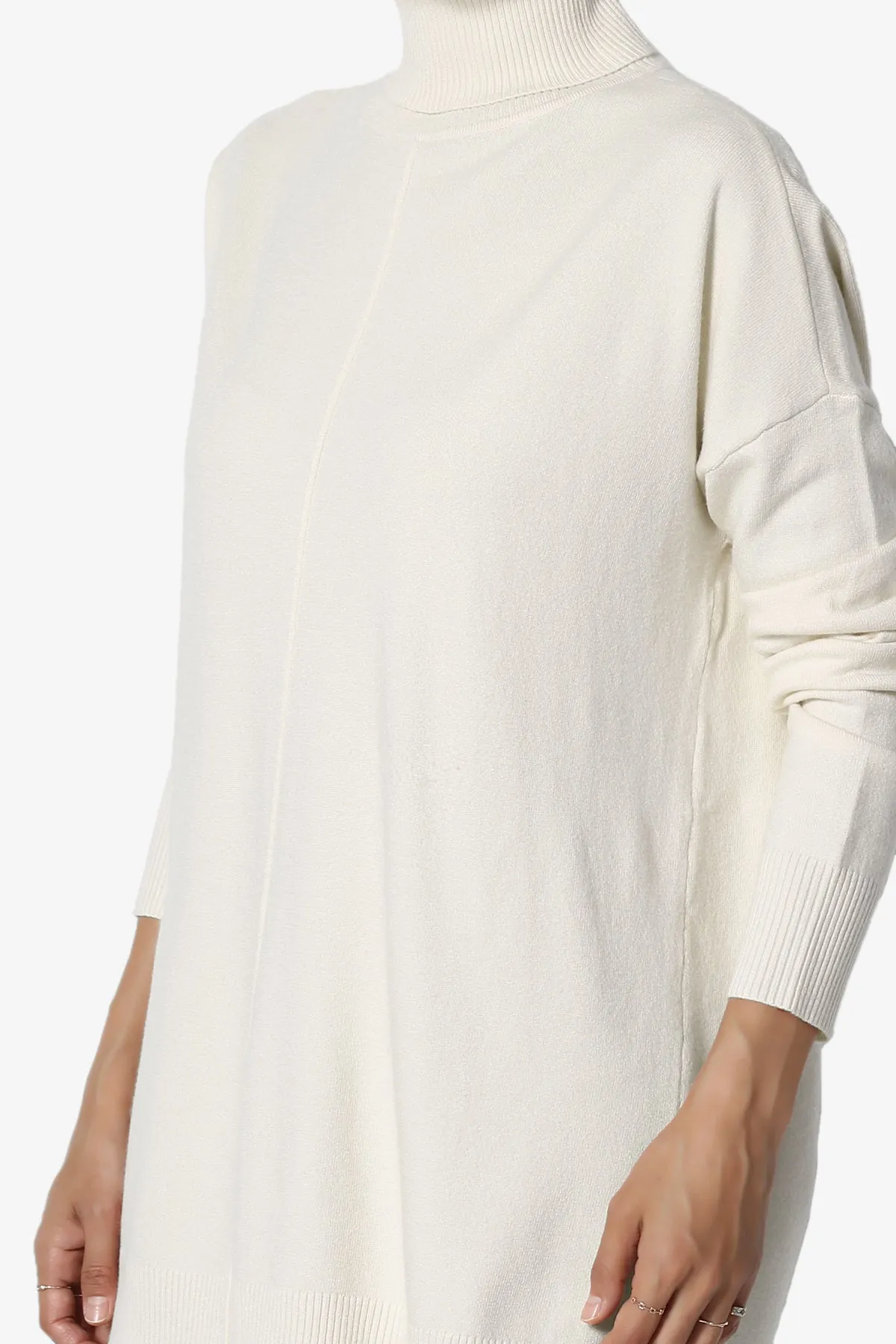 Henley Turtle Neck Knit Sweater