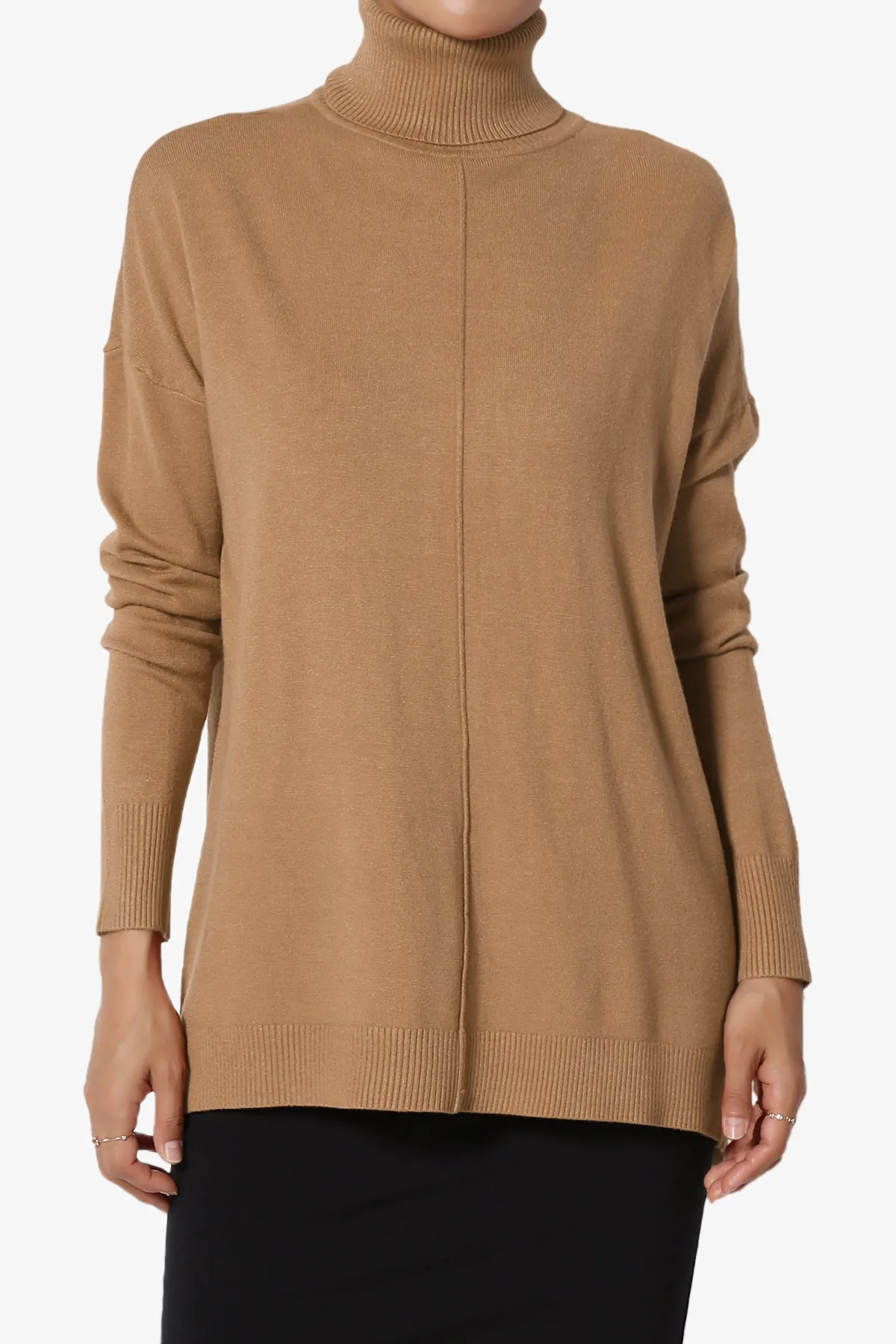 Henley Turtle Neck Knit Sweater
