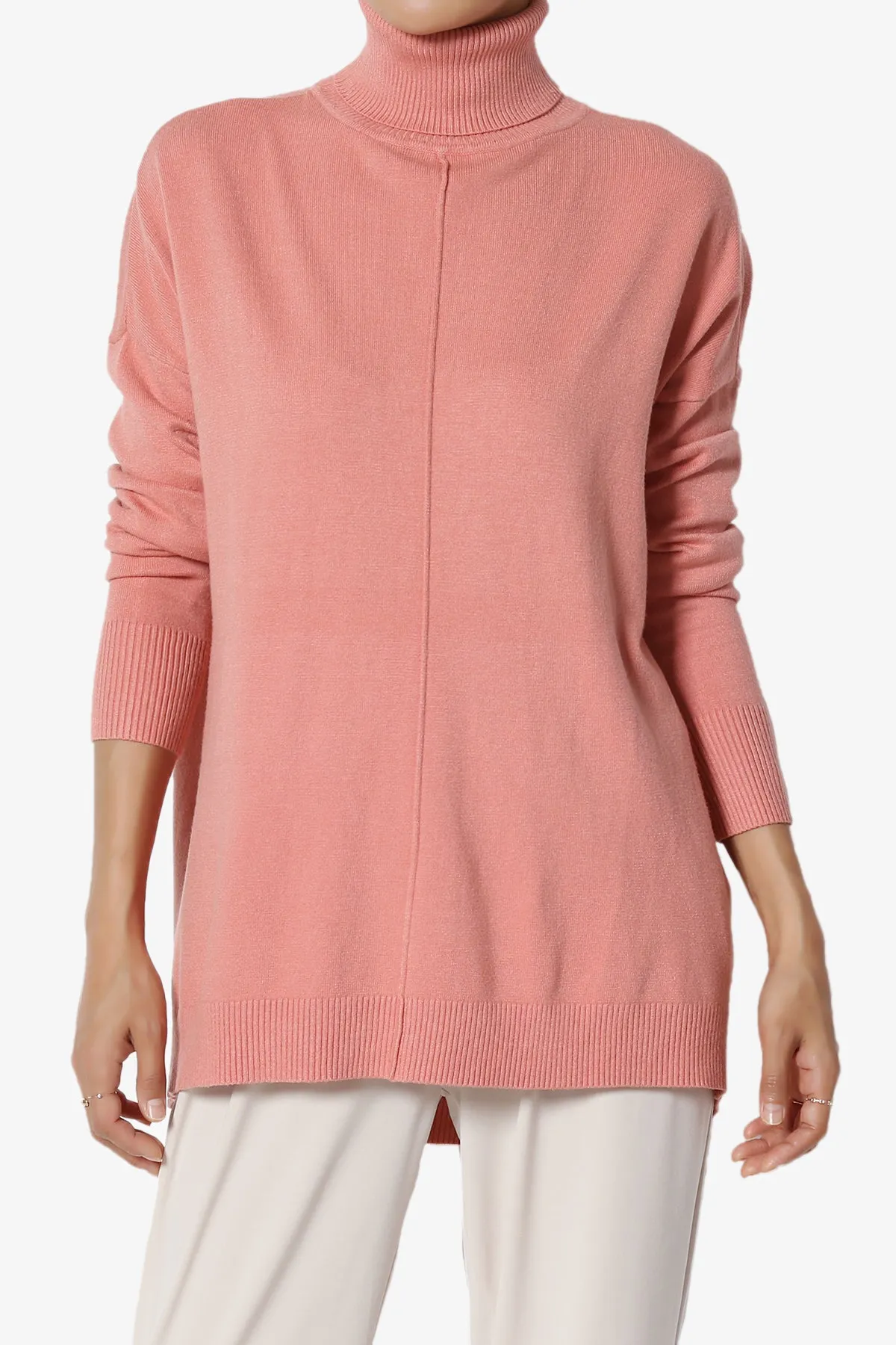 Henley Turtle Neck Knit Sweater