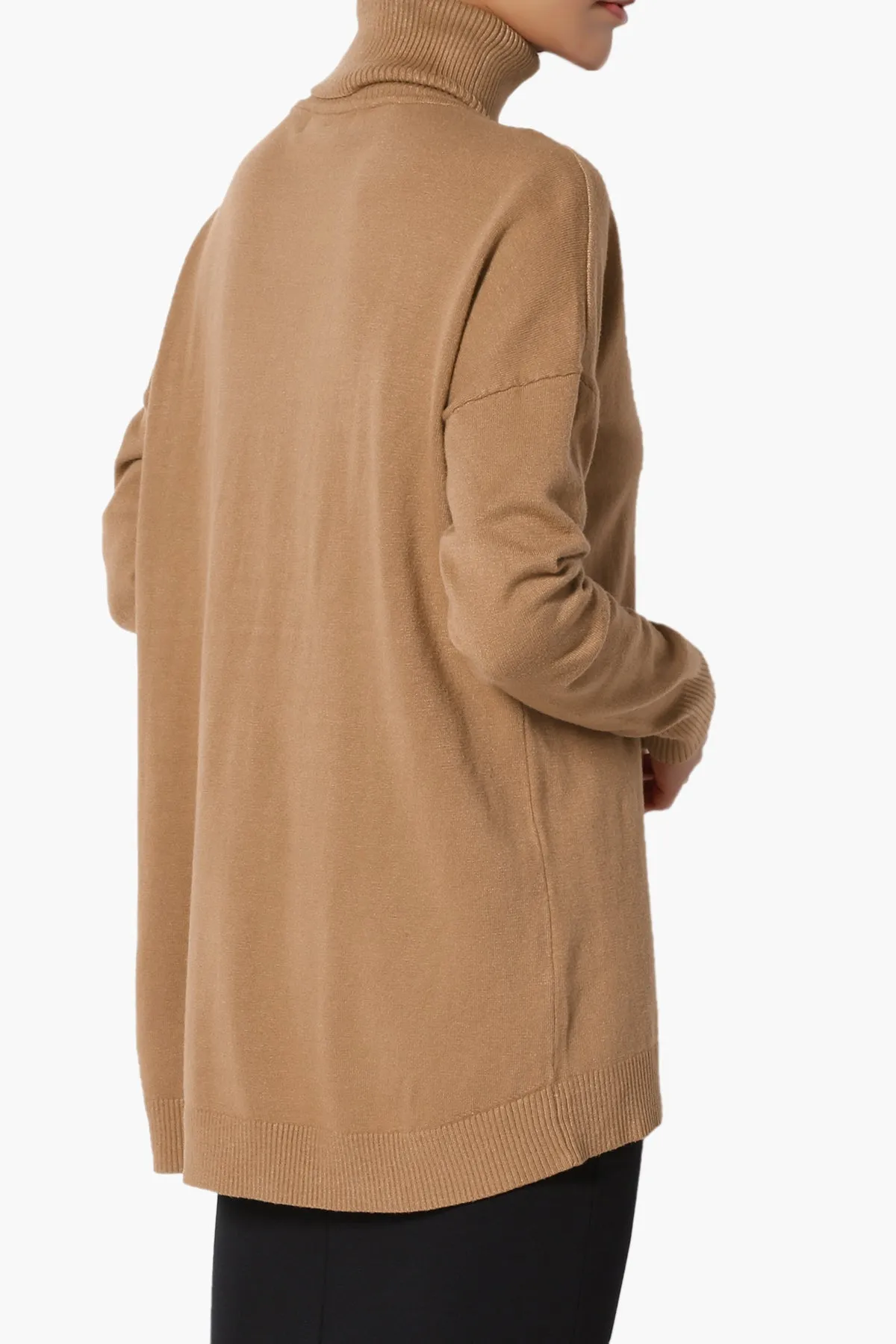 Henley Turtle Neck Knit Sweater