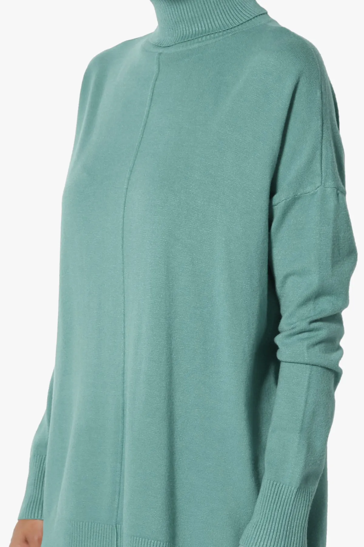 Henley Turtle Neck Knit Sweater