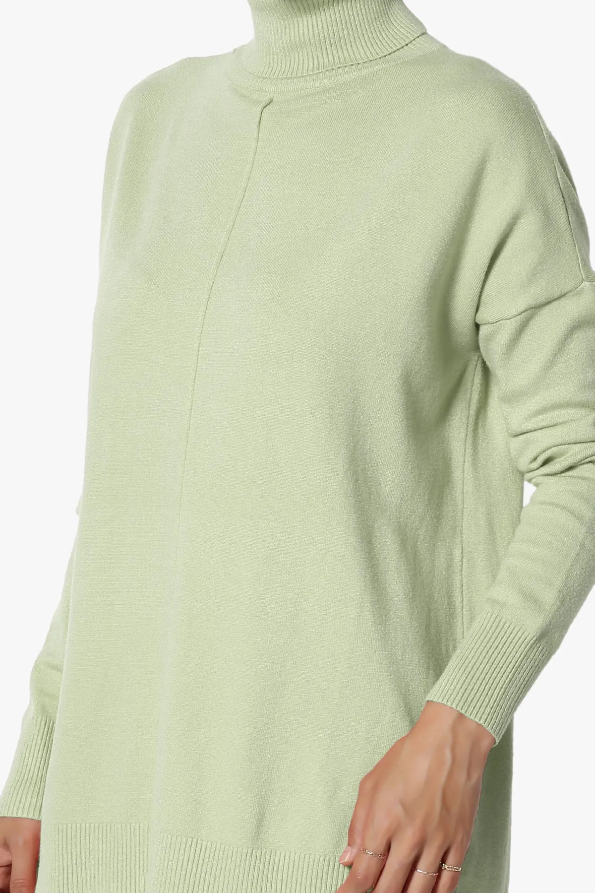 Henley Turtle Neck Knit Sweater