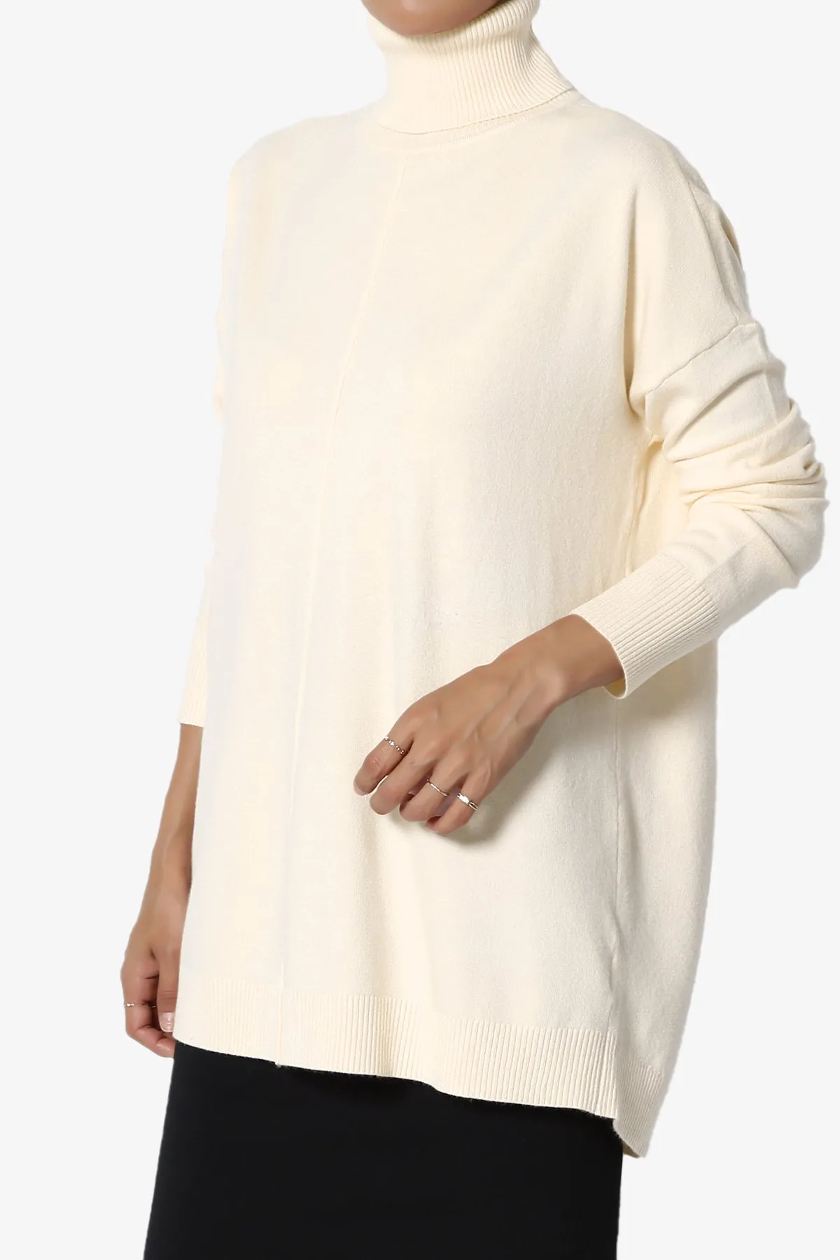 Henley Turtle Neck Knit Sweater