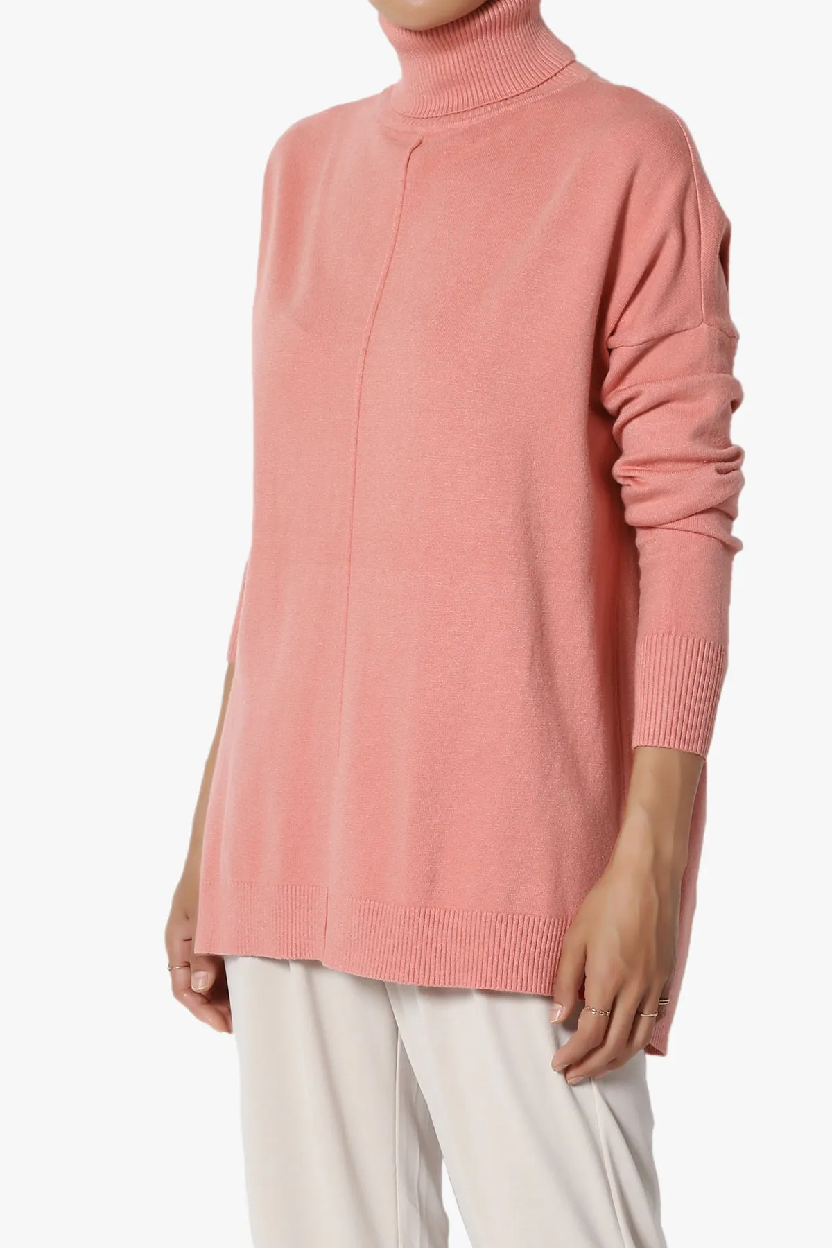 Henley Turtle Neck Knit Sweater
