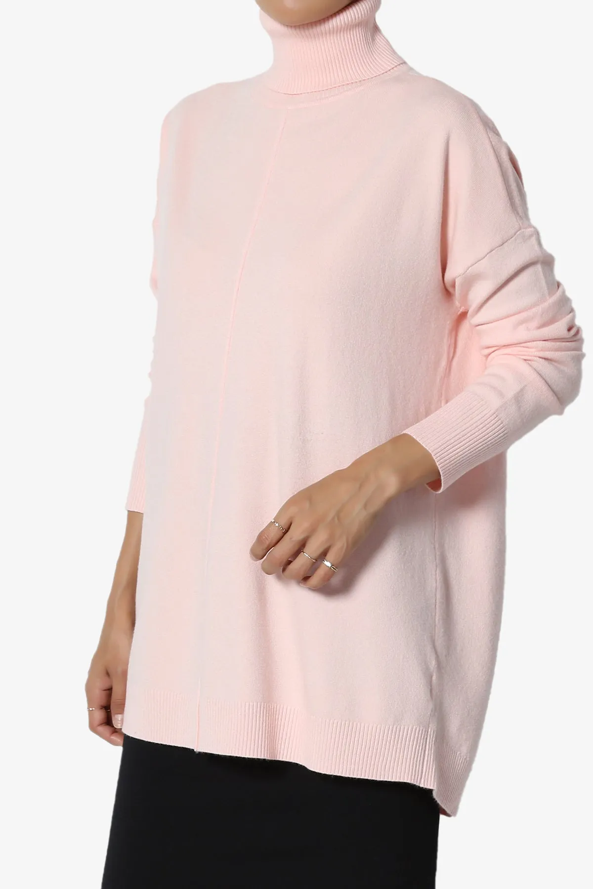 Henley Turtle Neck Knit Sweater
