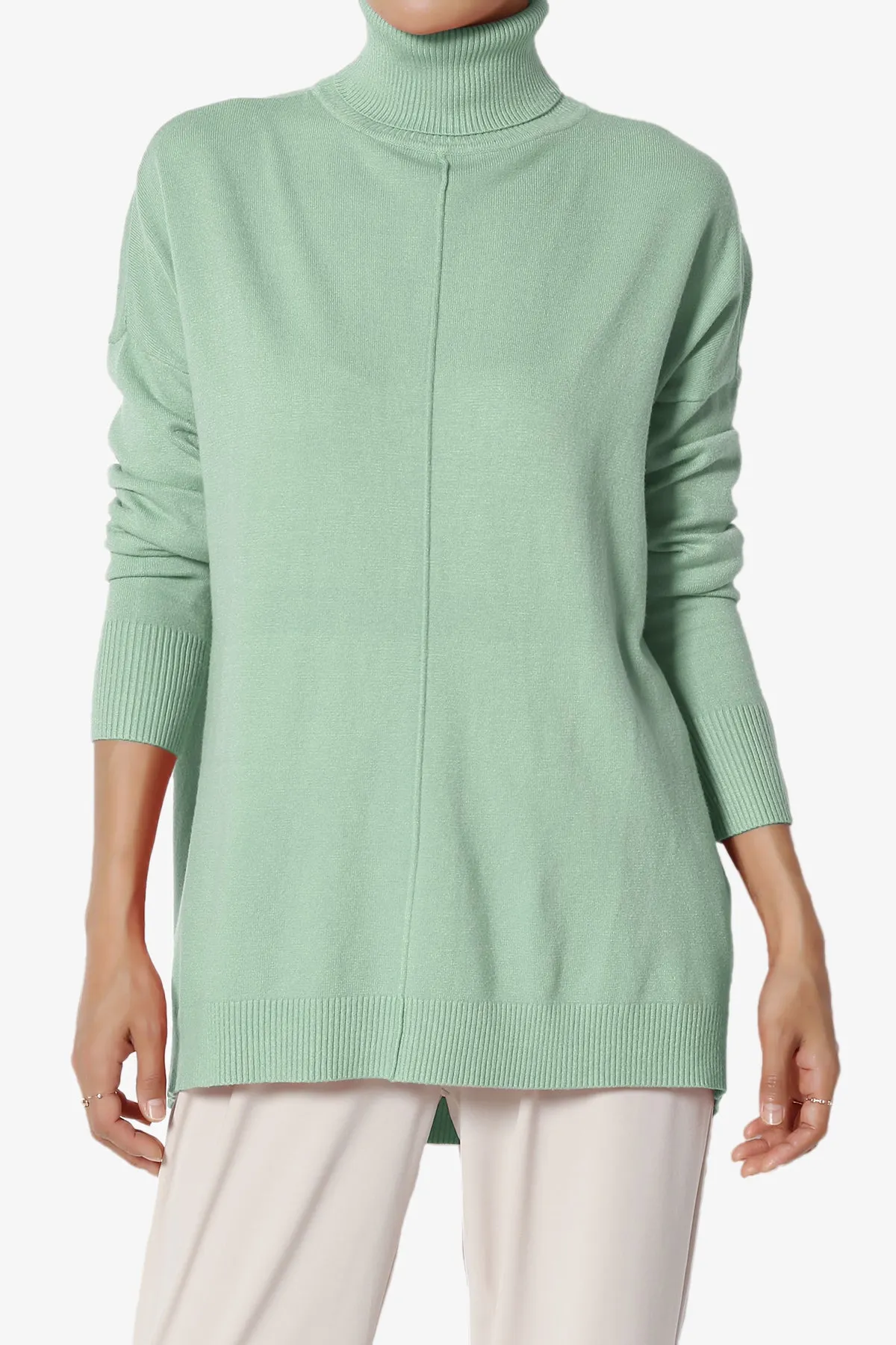Henley Turtle Neck Knit Sweater