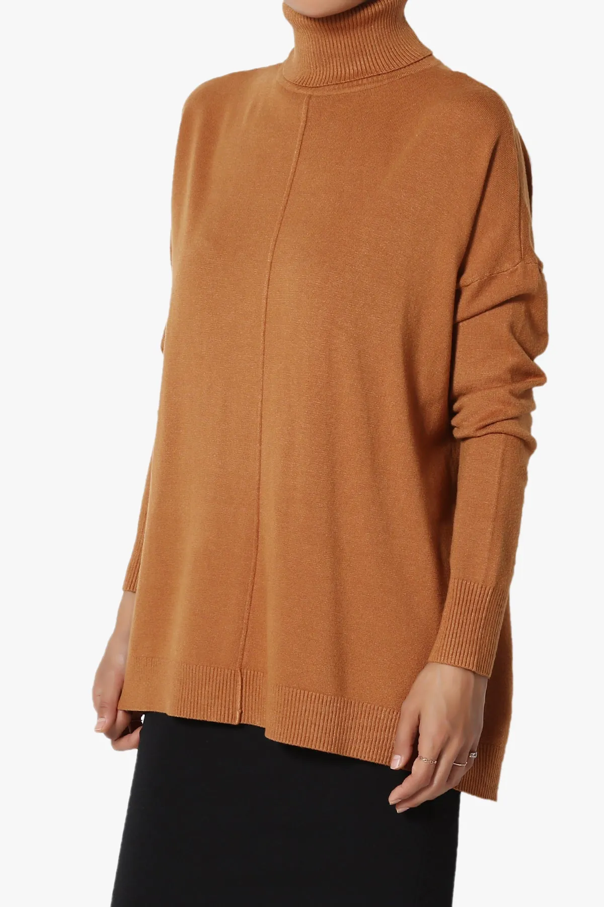 Henley Turtle Neck Knit Sweater