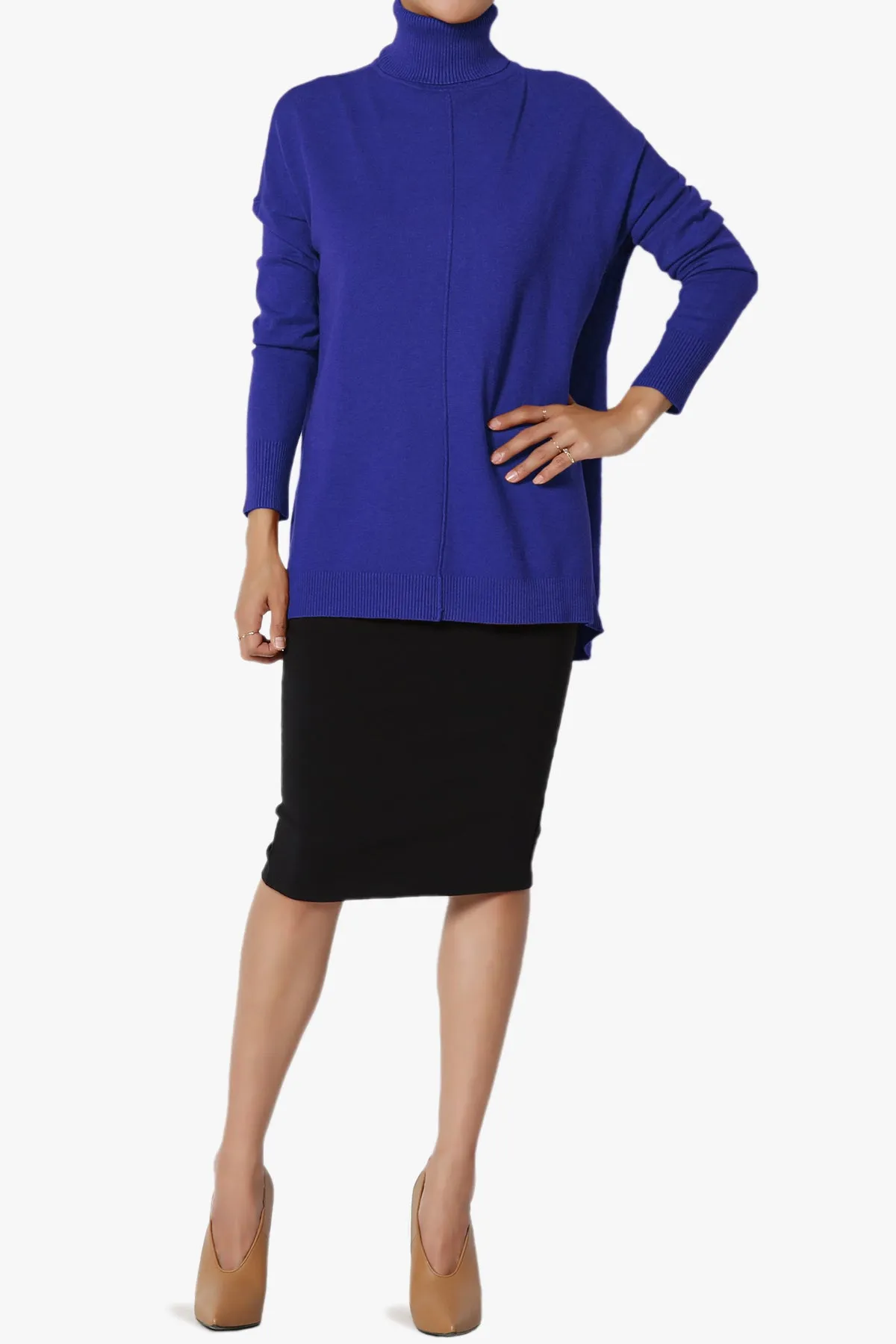 Henley Turtle Neck Knit Sweater