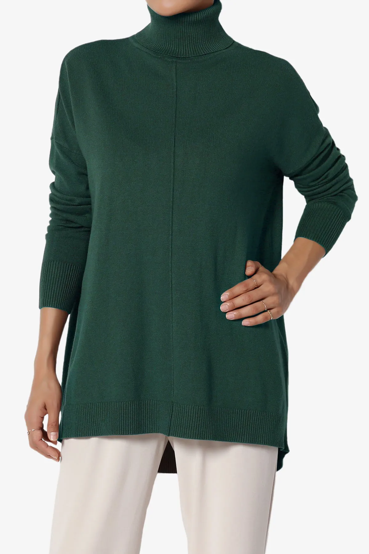 Henley Turtle Neck Knit Sweater