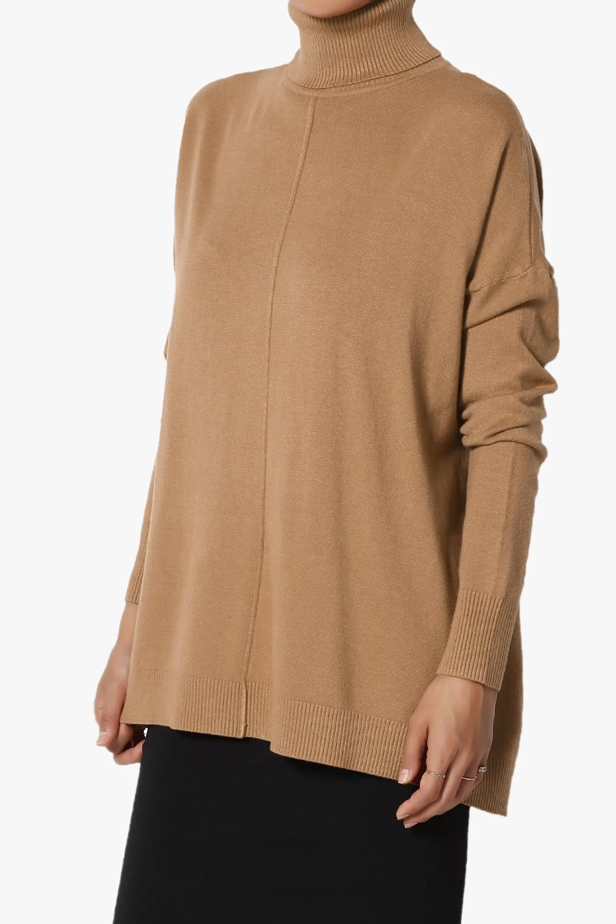 Henley Turtle Neck Knit Sweater