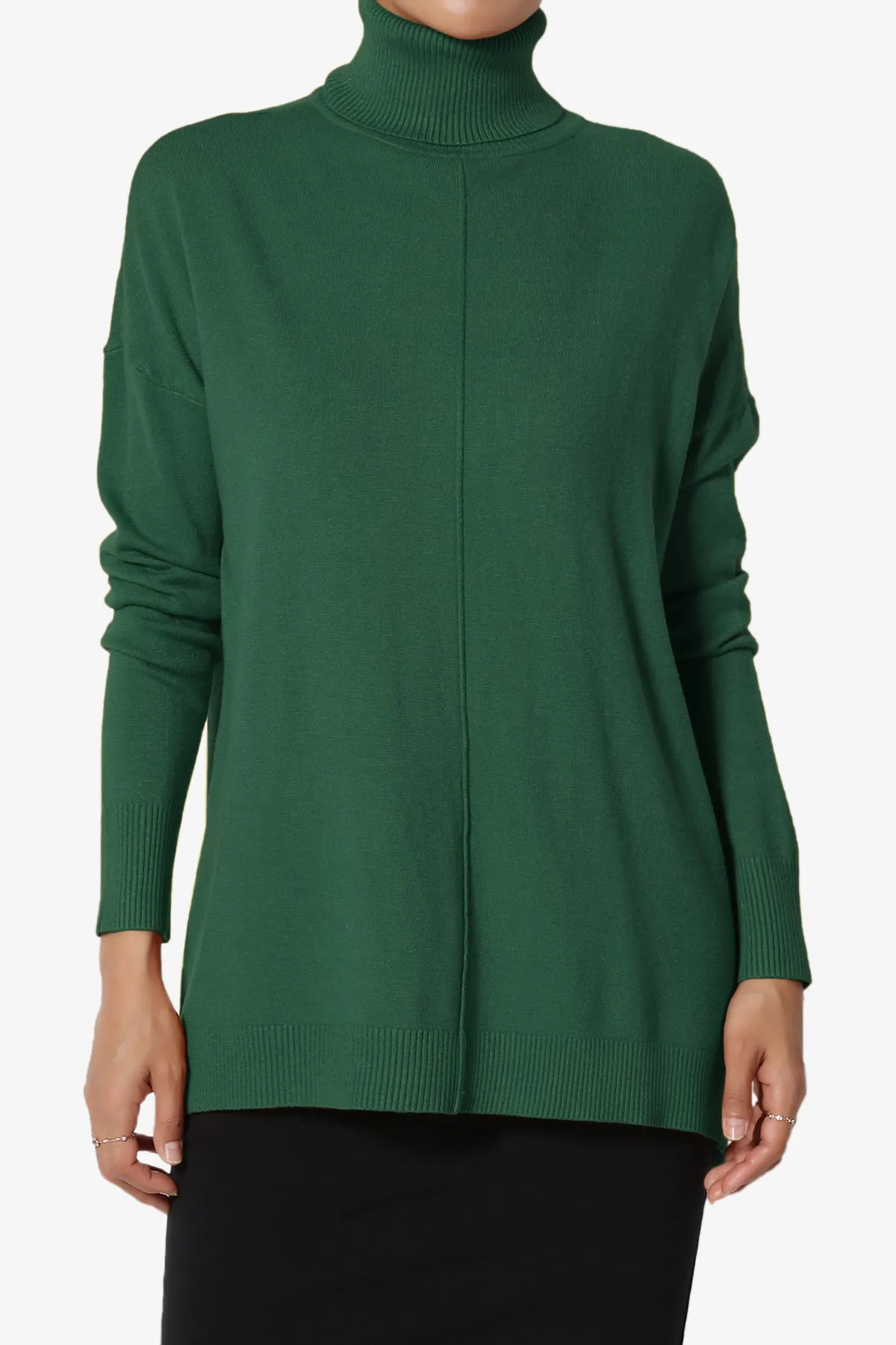 Henley Turtle Neck Knit Sweater