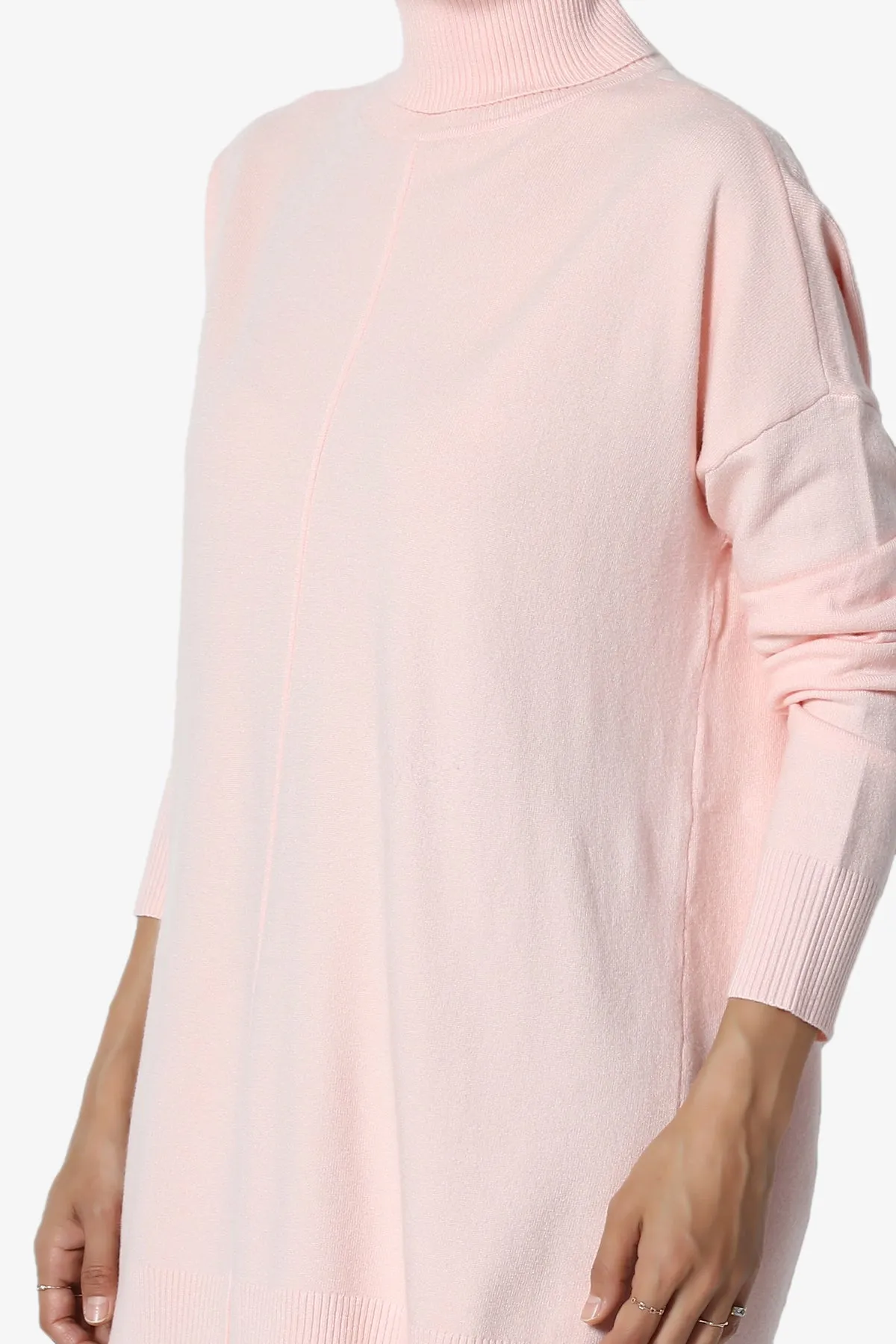 Henley Turtle Neck Knit Sweater
