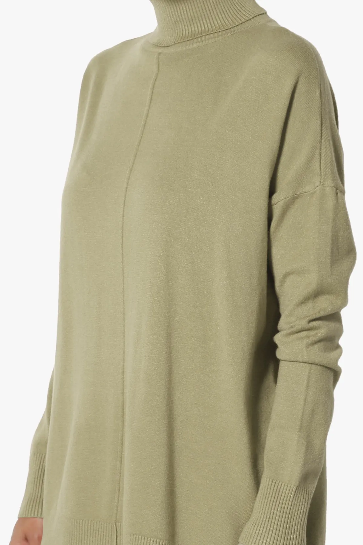 Henley Turtle Neck Knit Sweater