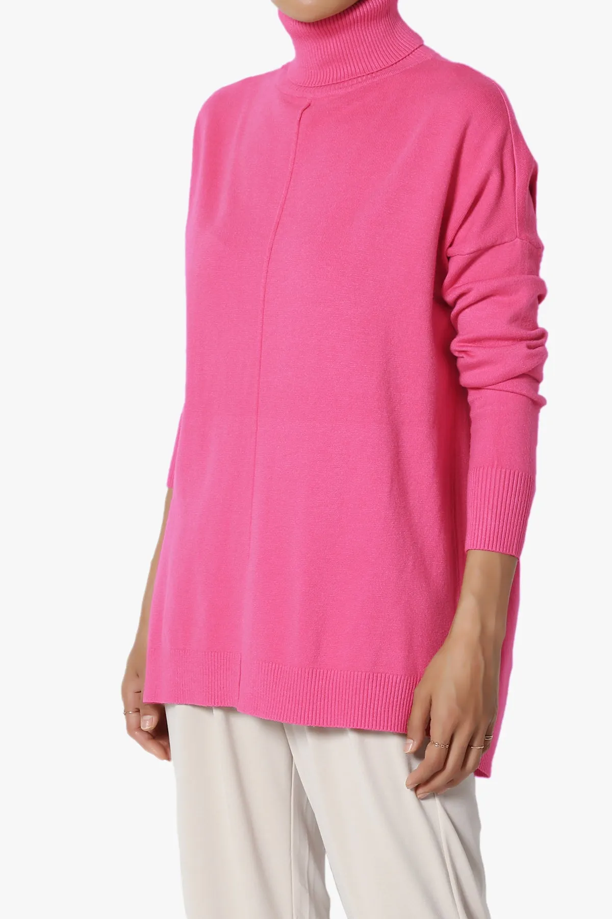 Henley Turtle Neck Knit Sweater