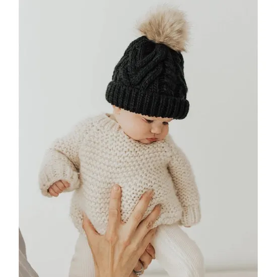 HUGGALUGS Pom Pom Beanie Hat