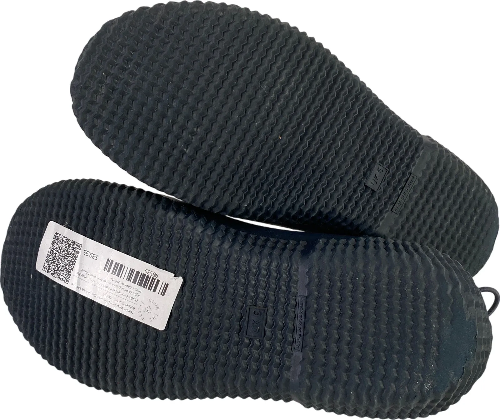 Hunter Women’s Blue Insulated Sherpa Low Top Rubber Slip On Clogs - 8