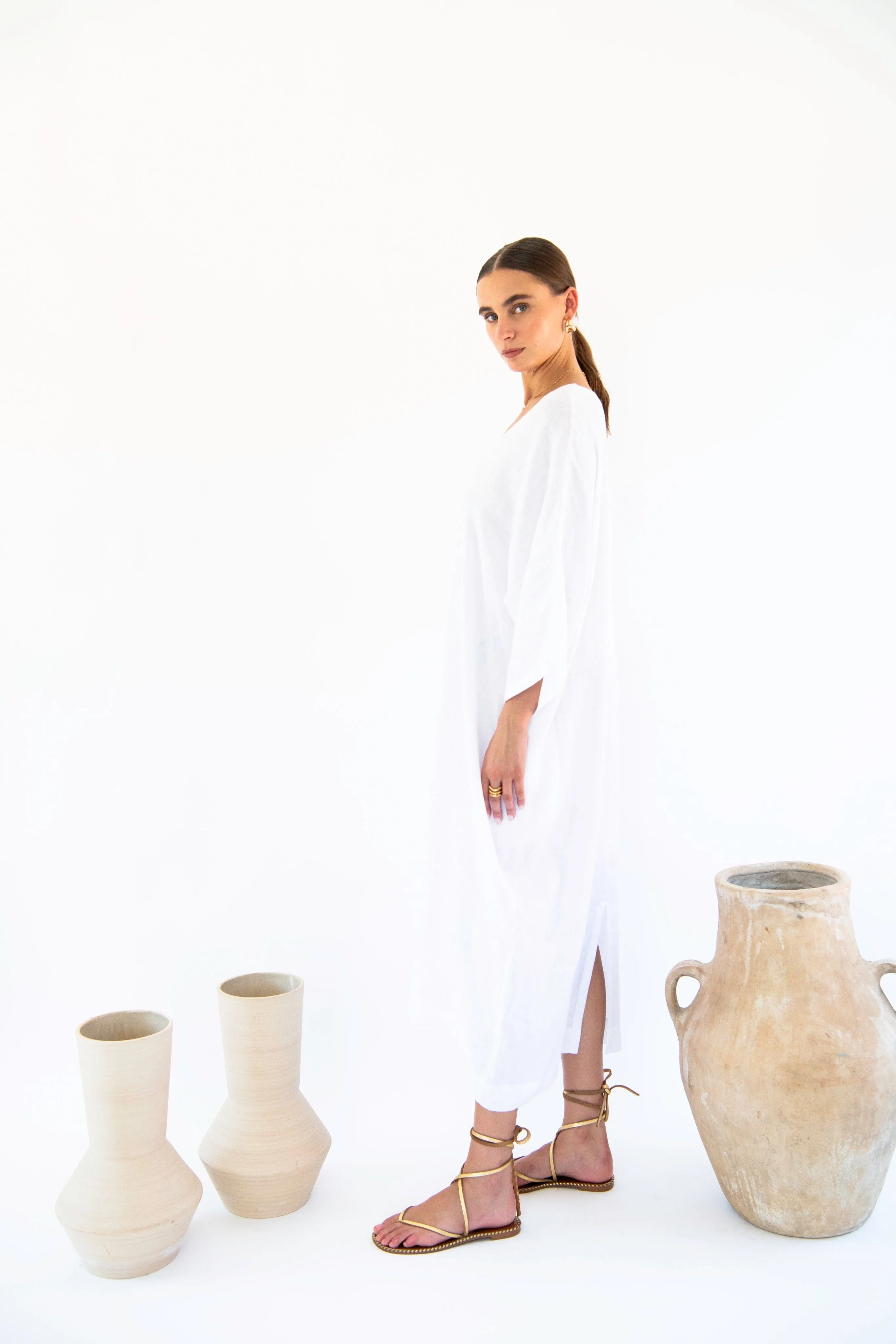 Isla Linen Kaftan | Multiple Colours