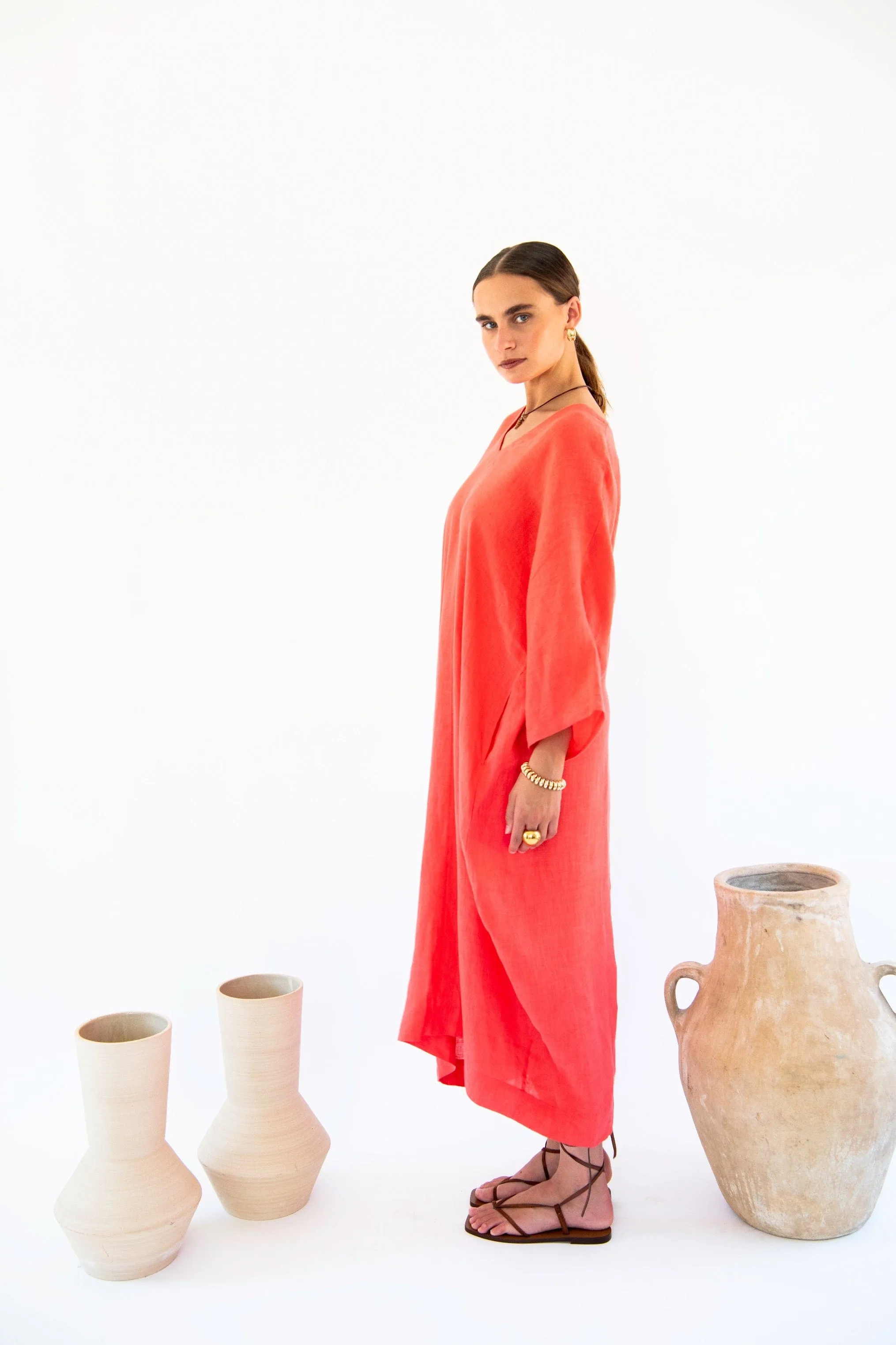 Isla Linen Kaftan | Multiple Colours