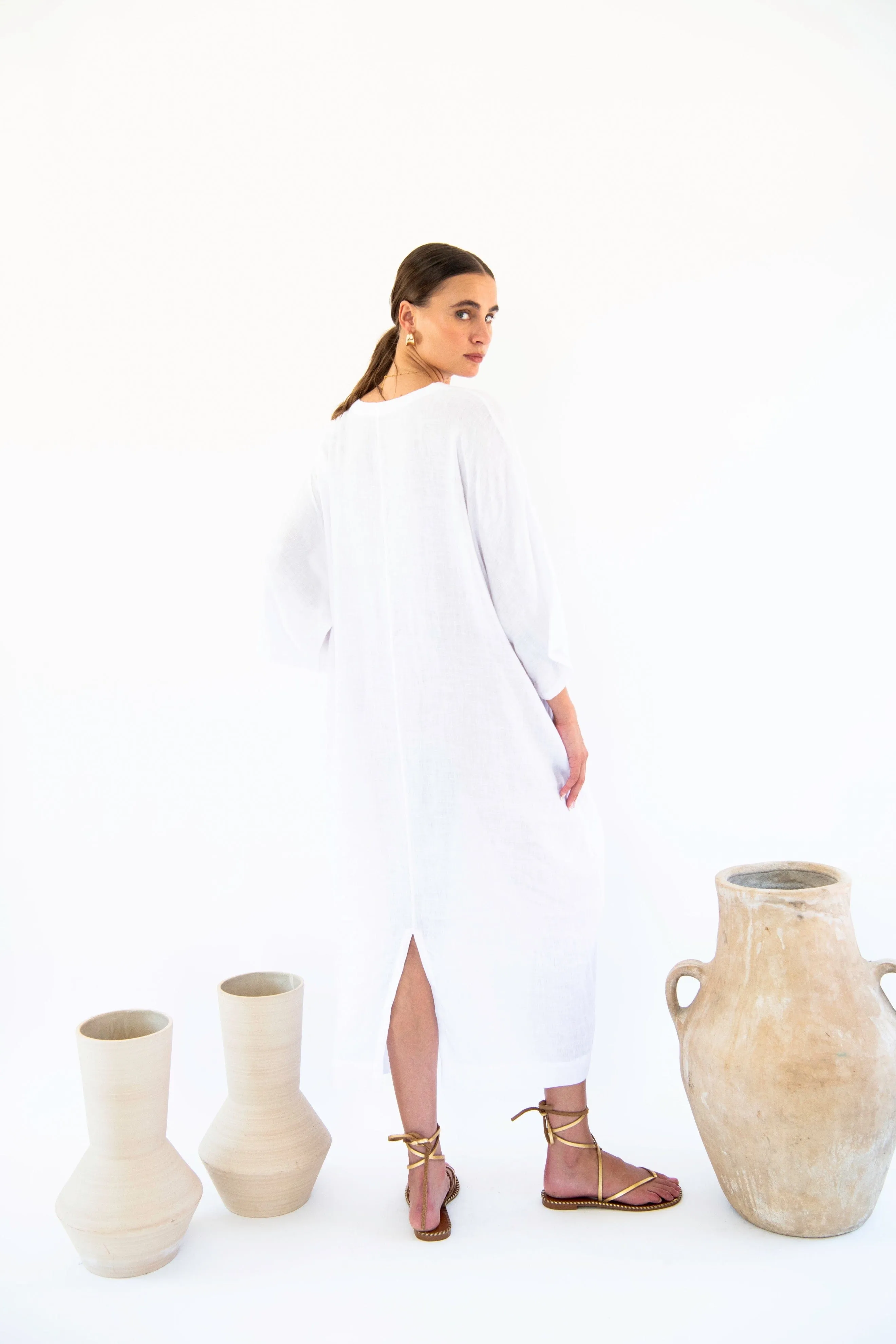 Isla Linen Kaftan | Multiple Colours