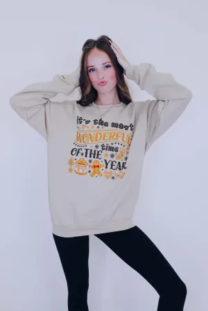 It's The Most Wonderful Time Of The Year Cookies Graphic Sweatshirt