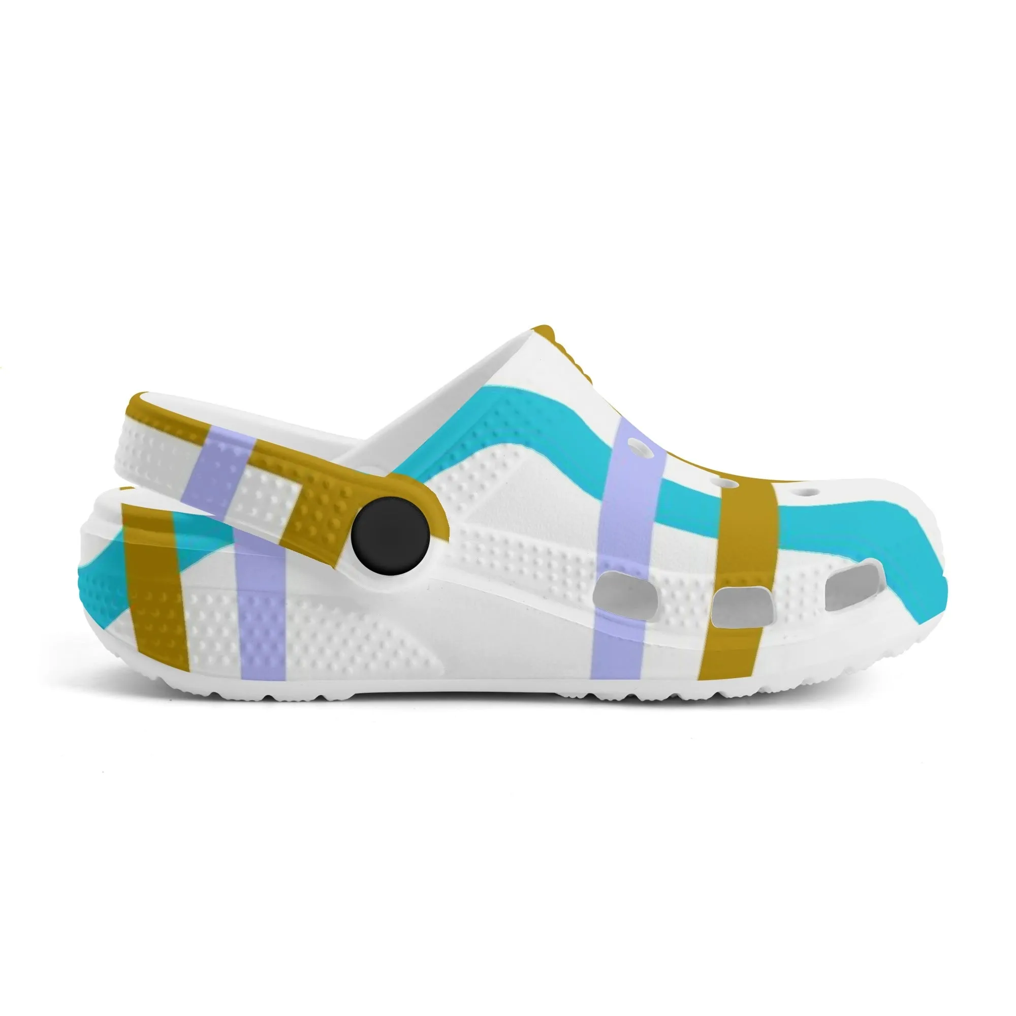 ✨'Kingarth Bay, Bute' Happy Tartan® Kids Classic Clogs✨