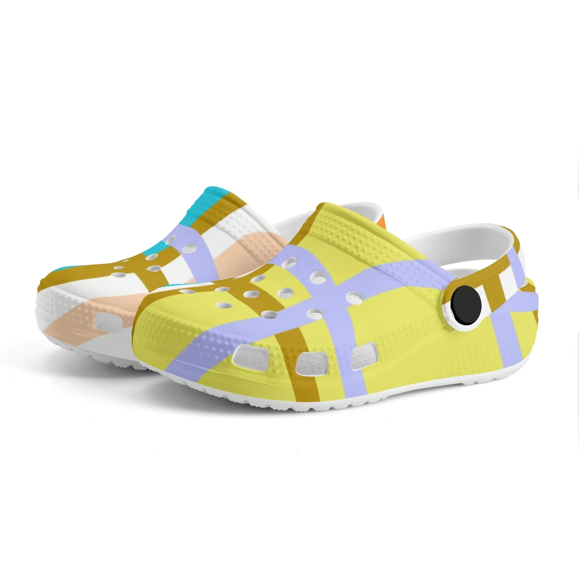 ✨'Kingarth Bay, Bute' Happy Tartan® Kids Classic Clogs✨