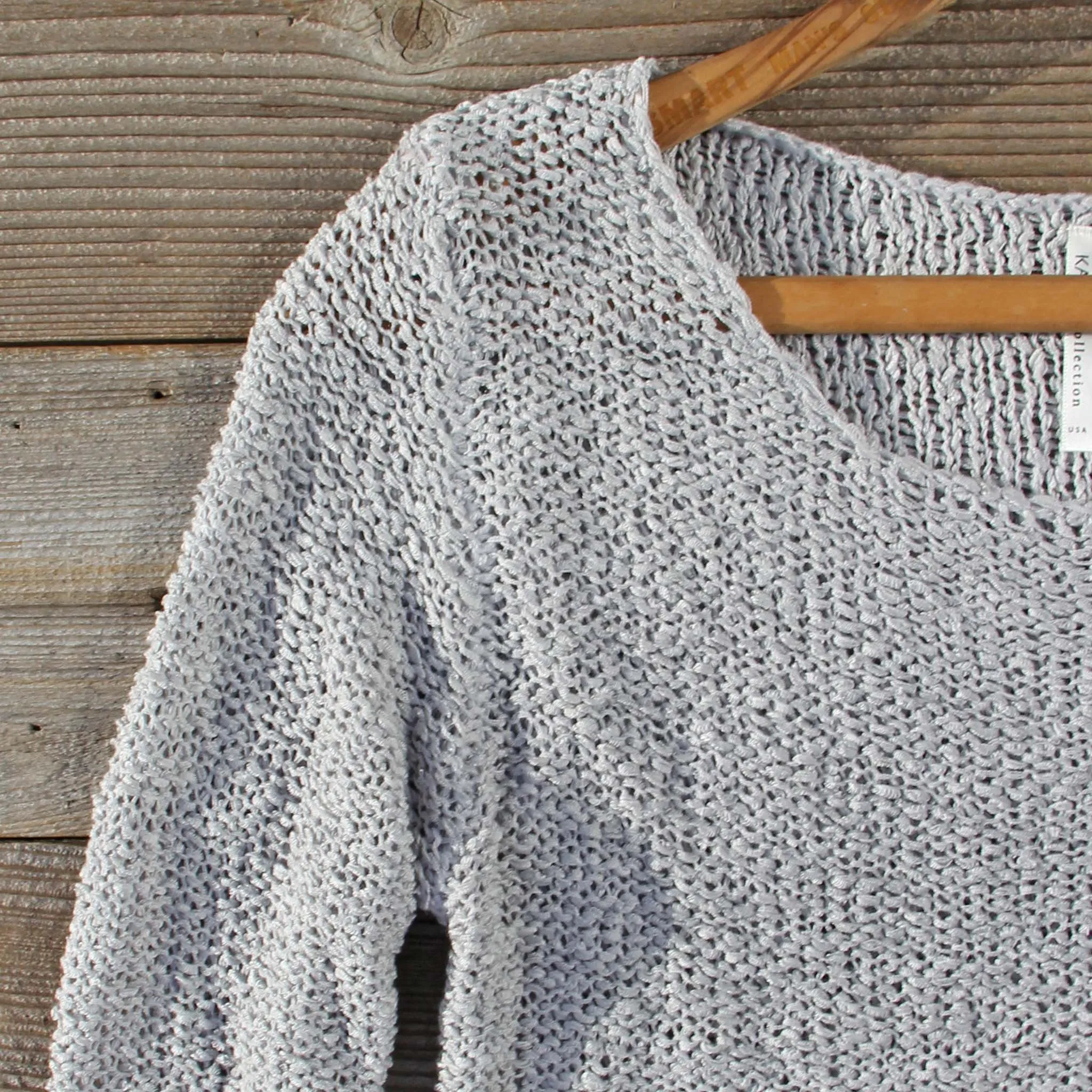 Lake Chelan Lace Sweater in Fog