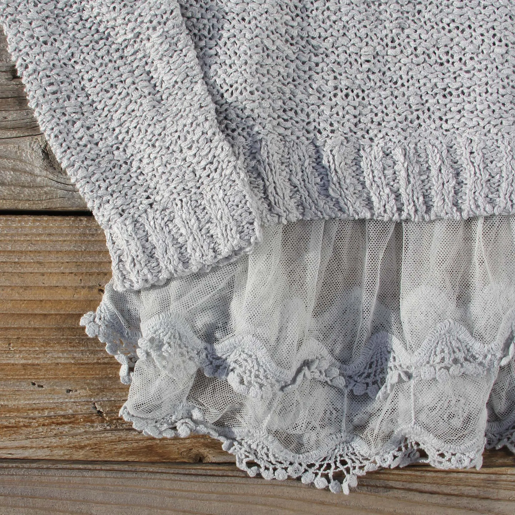 Lake Chelan Lace Sweater in Fog