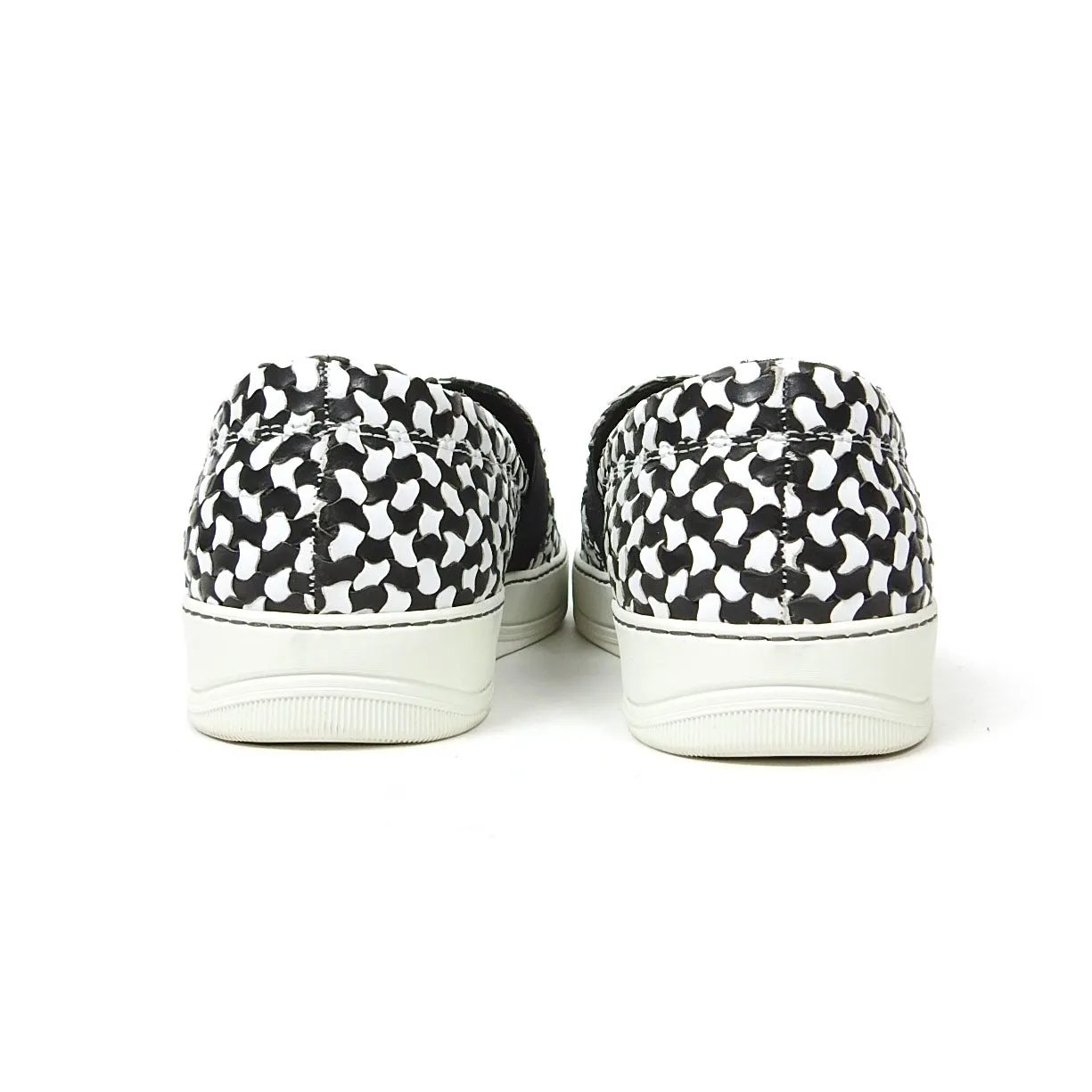 Lanvin Leather Woven Slip On Sneaker Size 10