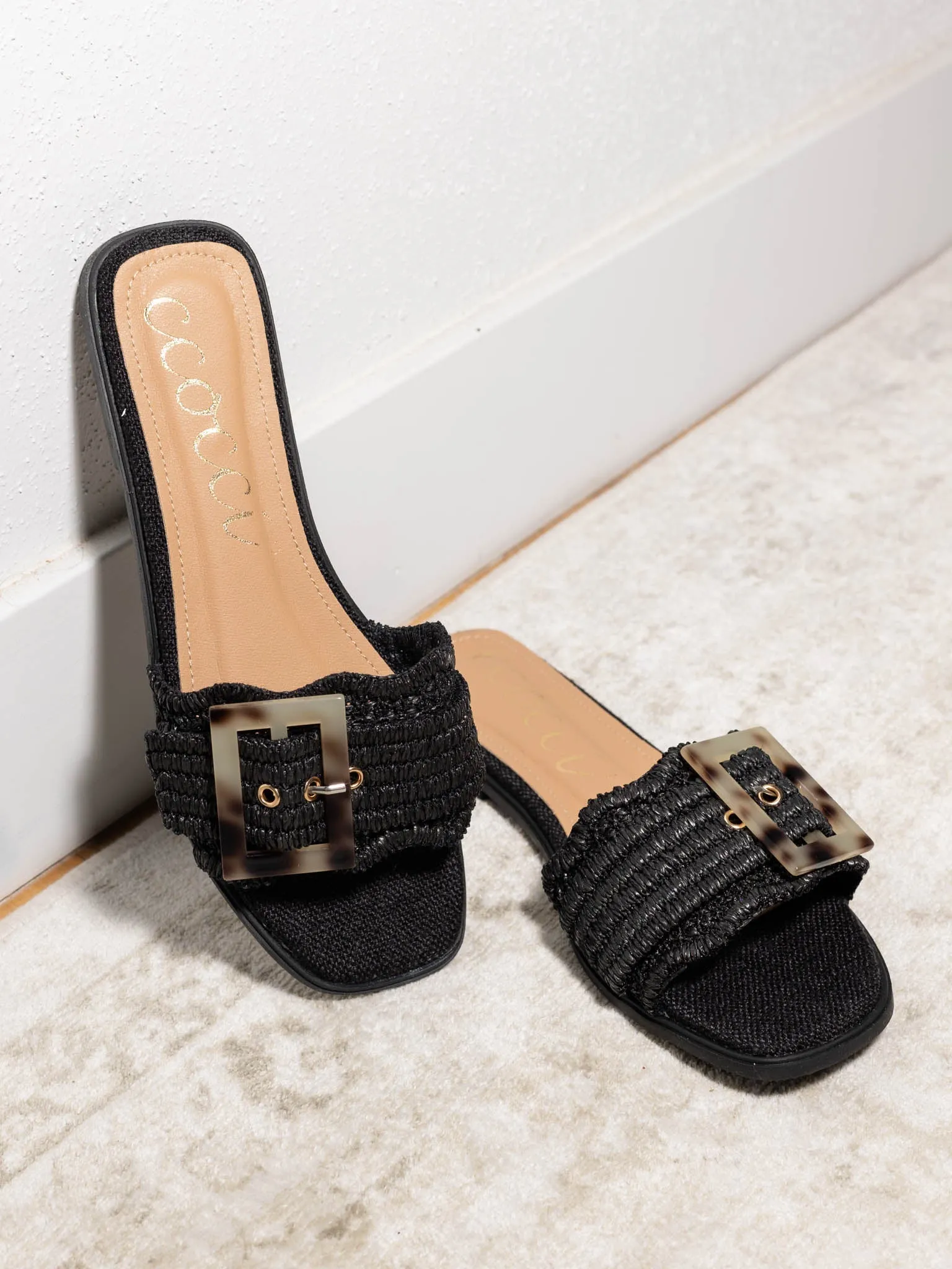 Leslie Buckle Flat Sandal