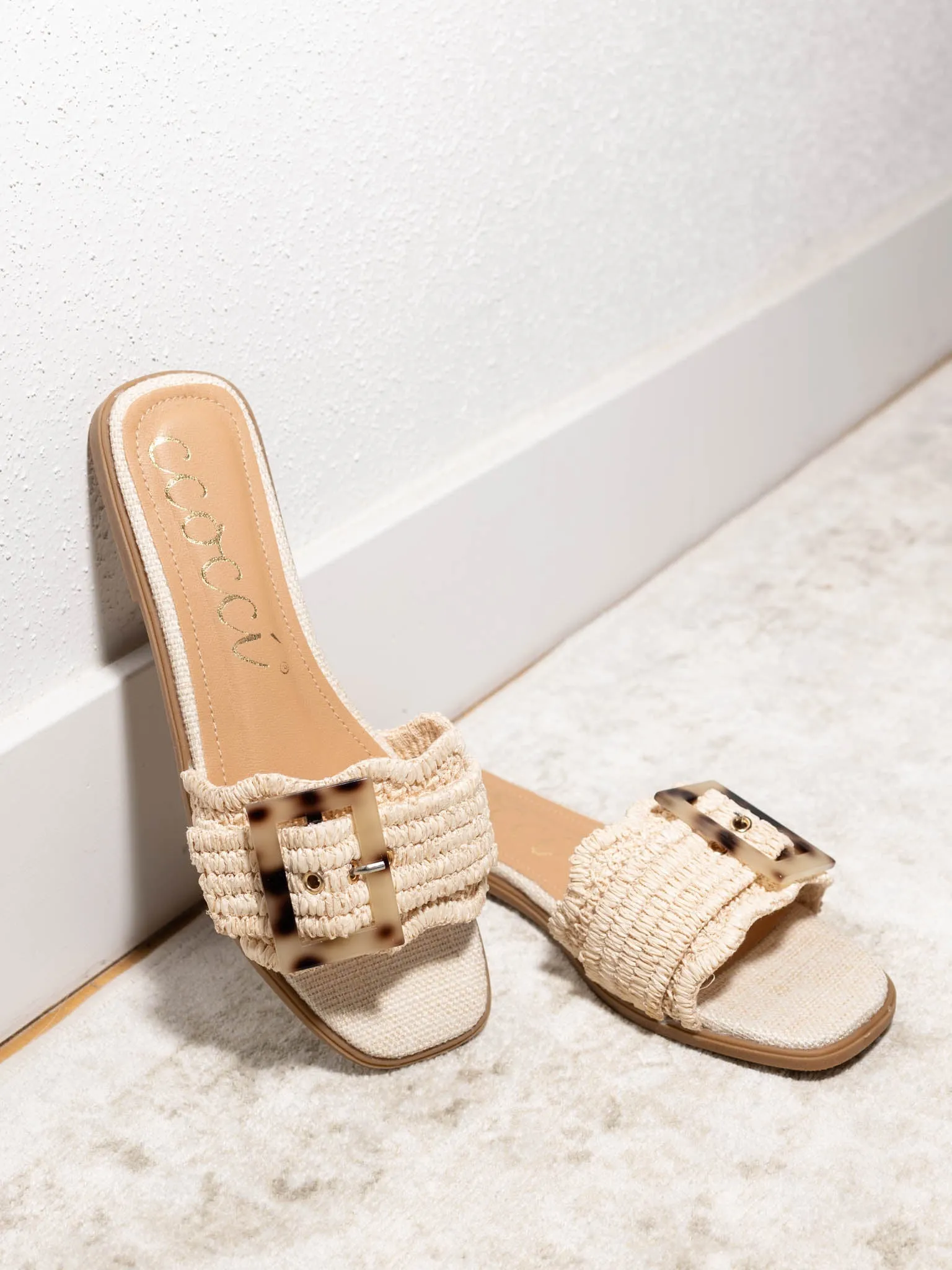 Leslie Buckle Flat Sandal