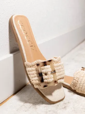Leslie Buckle Flat Sandal